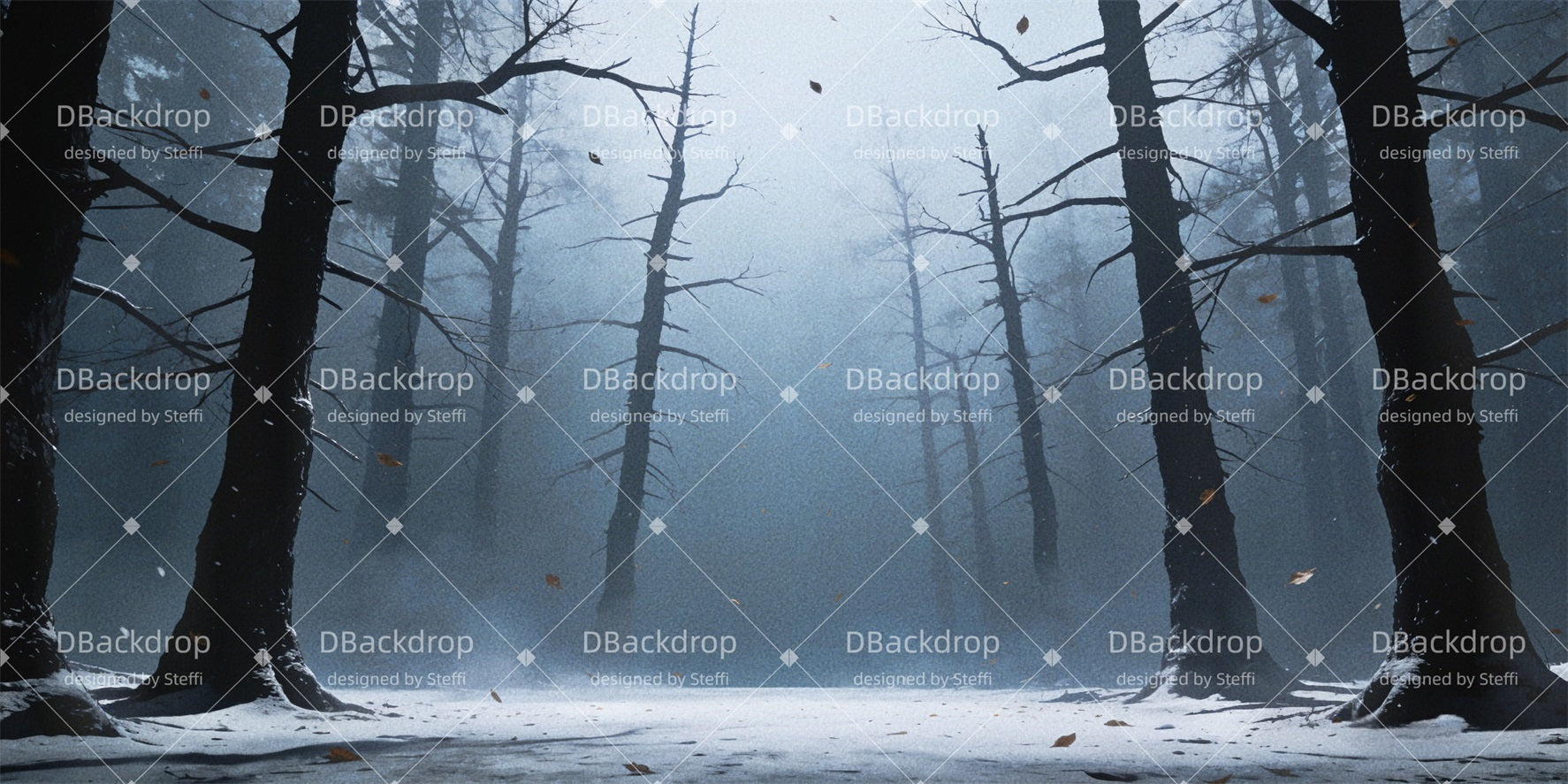 Stage Scenery Backdrops Winter Forest Movie Theater Backdrop CSH63-T29