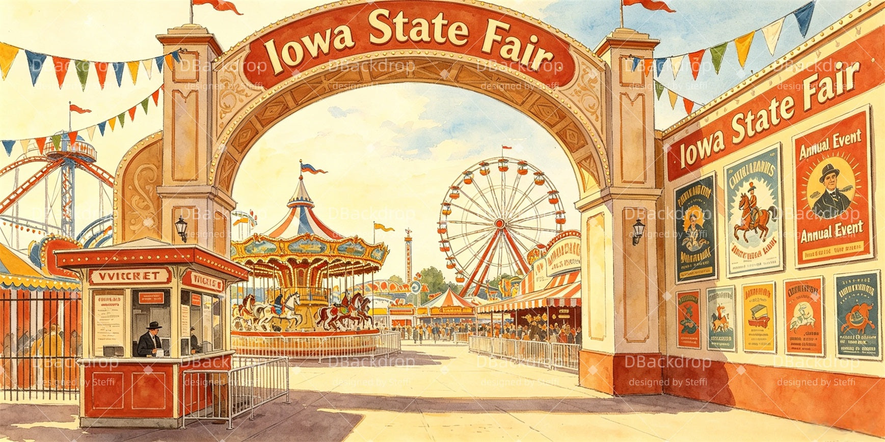 Theater Stage Backdrops Iowa State Fair School Play Backdrops CSH66-T83