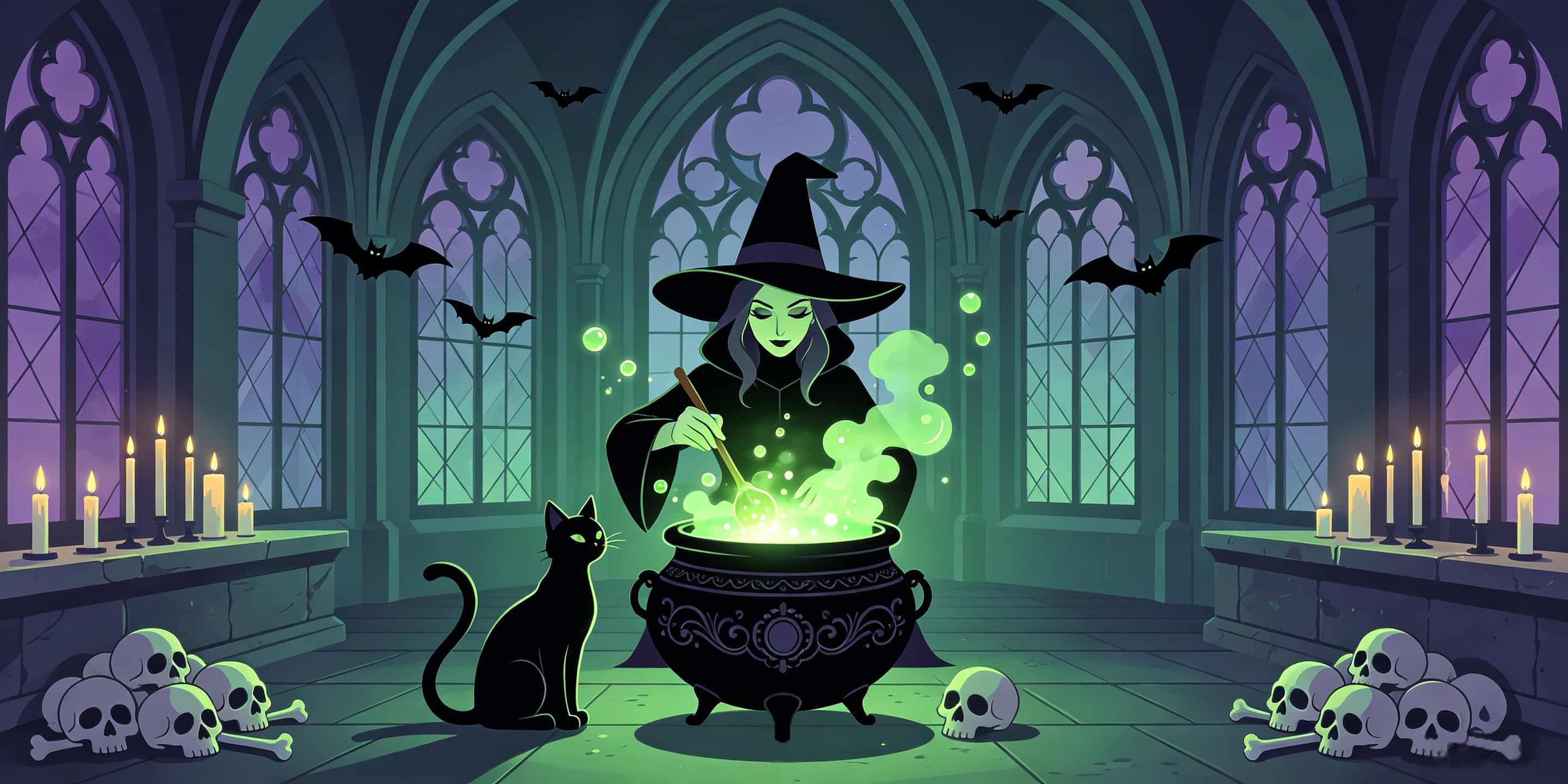 Witch Halloween Garage Door Cover Gothic Witch Potion Chamber Halloween Garage Door Cover CSH68-11-2 car