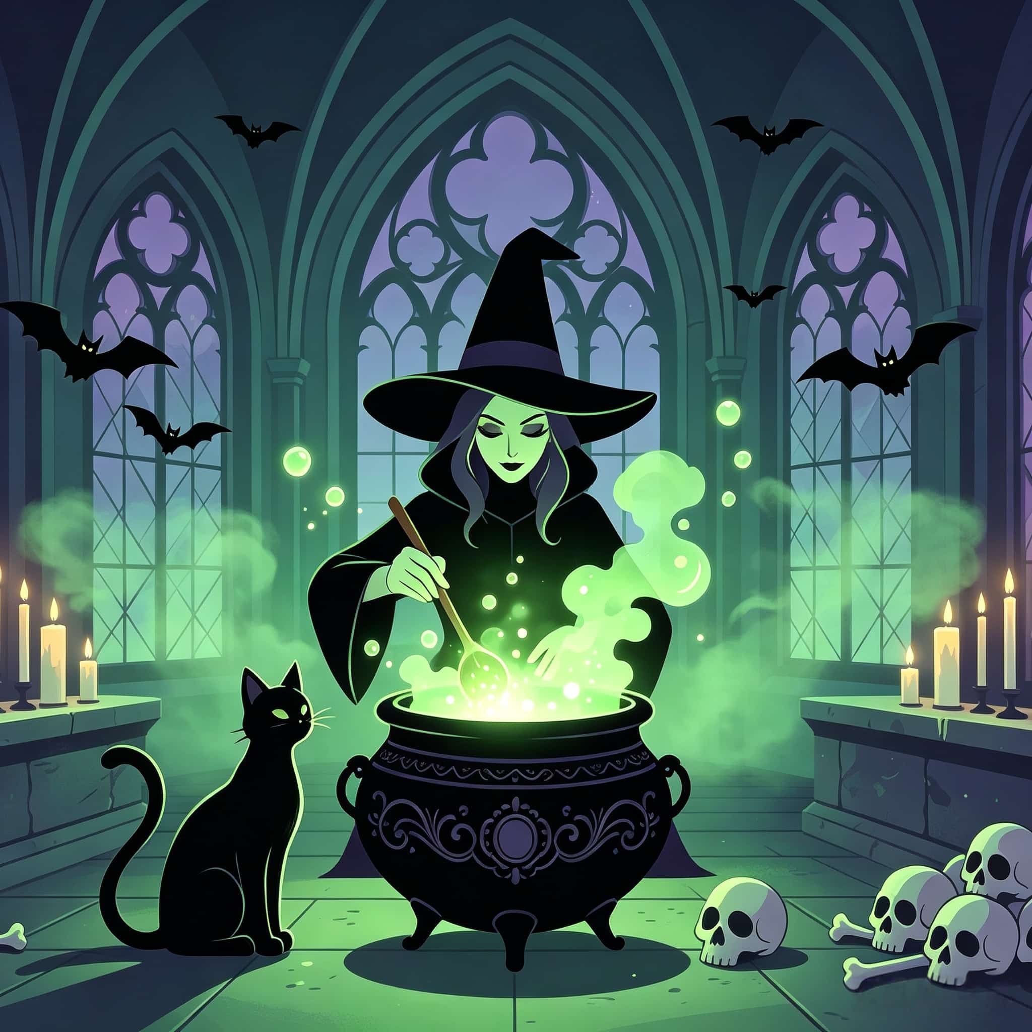 Witch Halloween Garage Door Cover Gothic Witch Potion Chamber Halloween Garage Door Cover CSH68-11-1 car