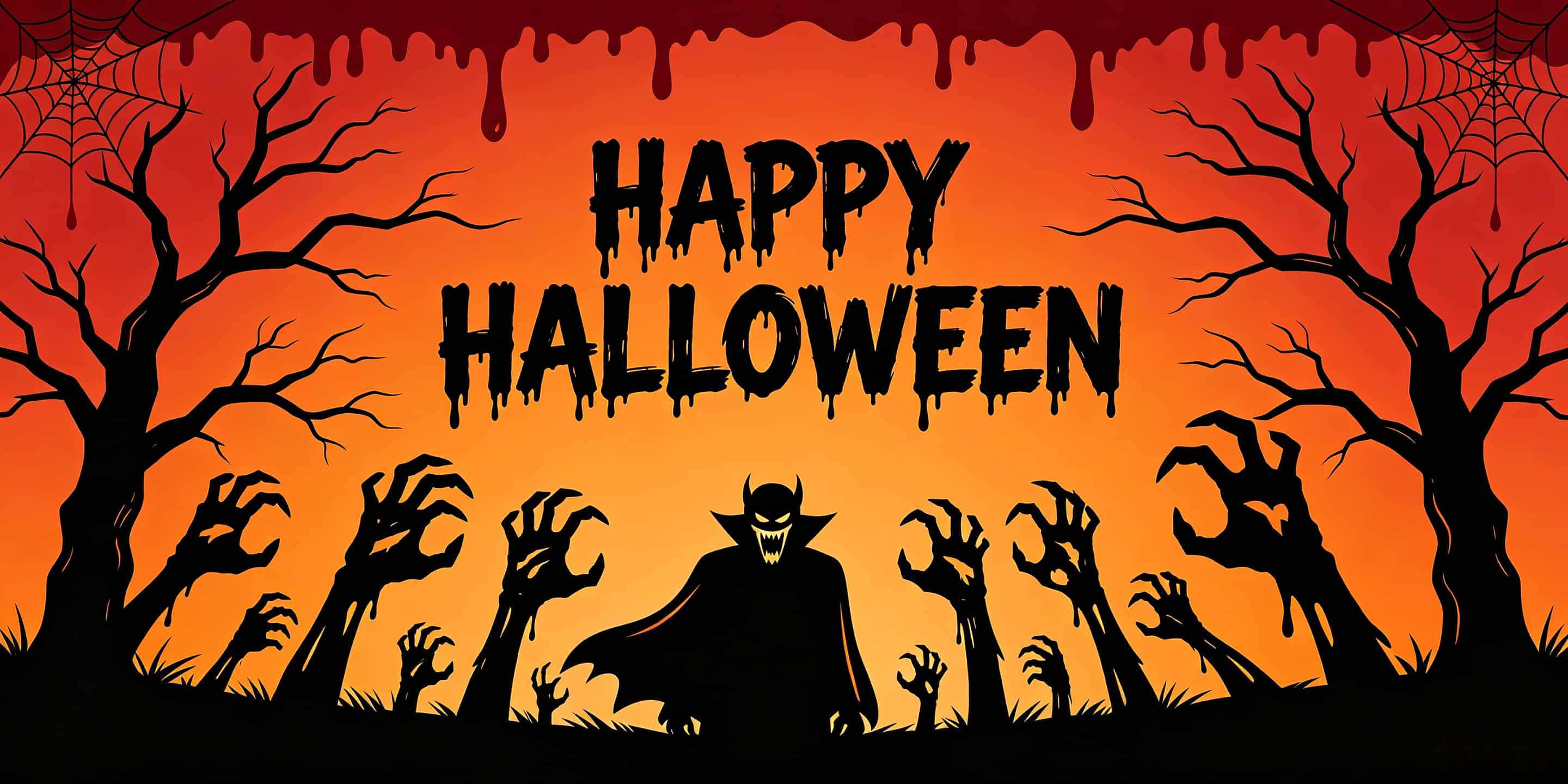 Vampire Halloween Garage Door Cover Zombie Hands Silhouette Halloween Garage Door Decor CSH68-18-2 car