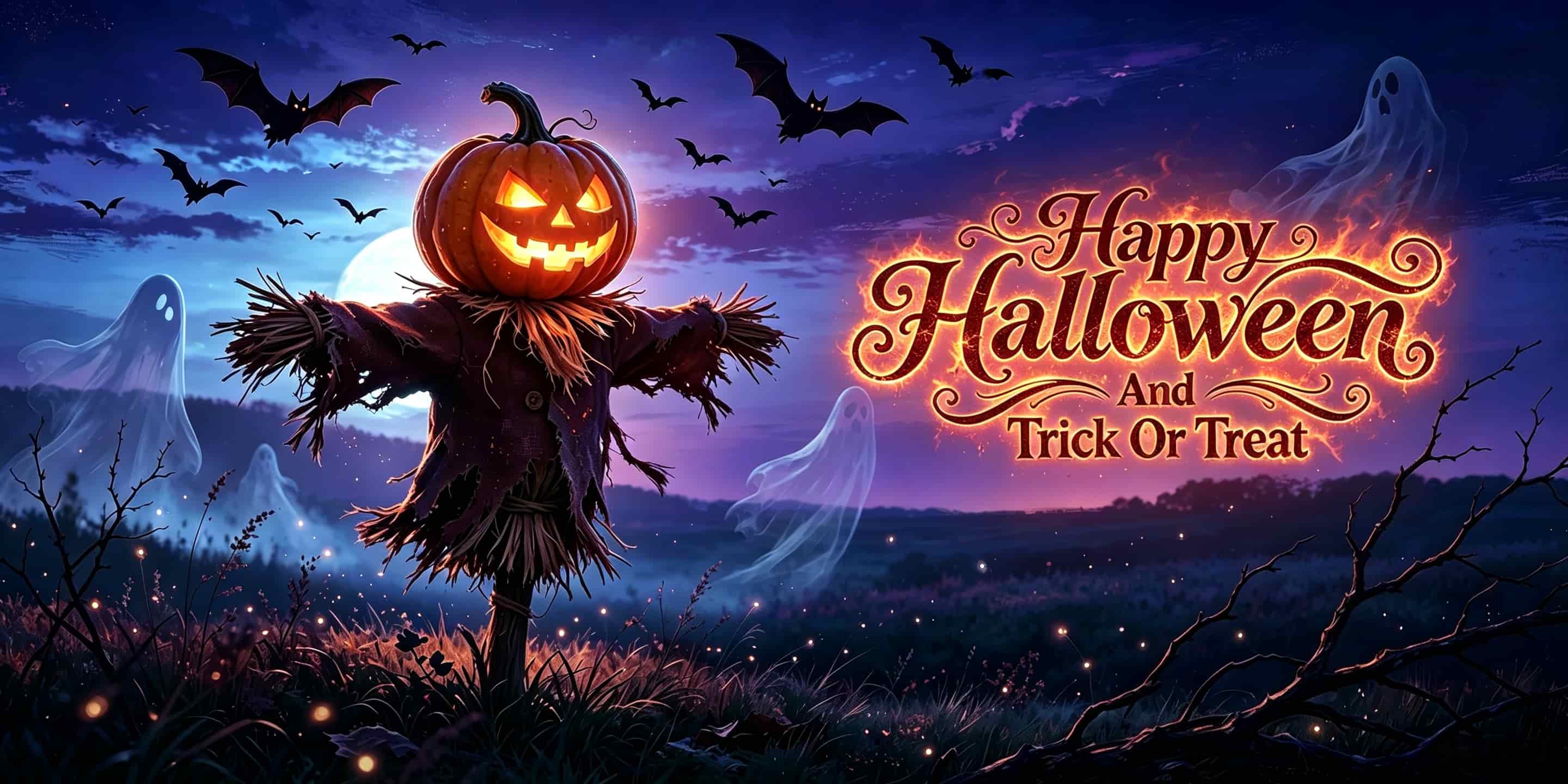 Scarecrow Halloween Garage Door Cover Pumpkin Scarecrow Ghost Halloween Garage Door Cover CSH68-19-2 car