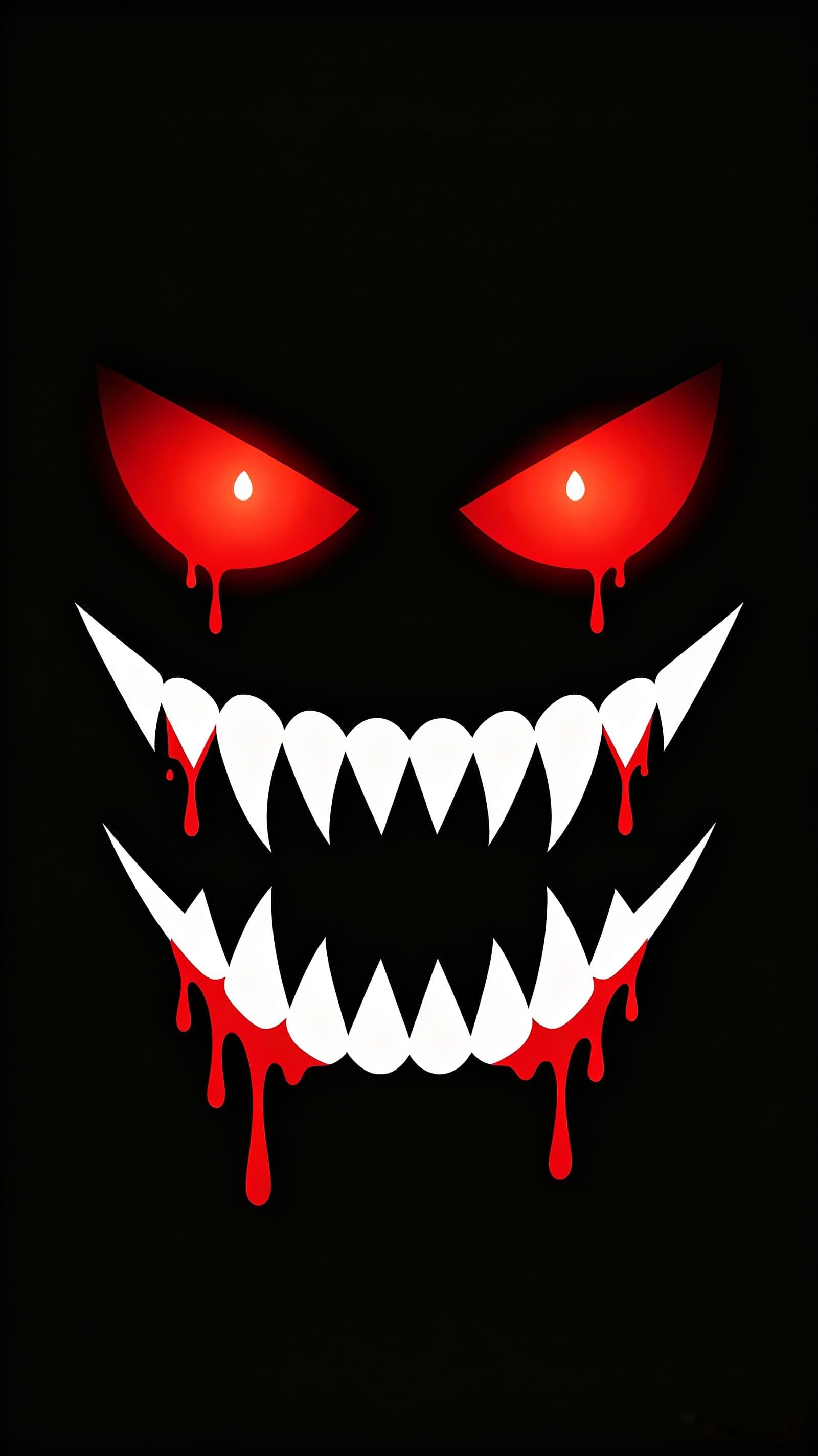 Monster Eyes Door Bloody Demon Face Spooky Door Cover CSH68-49