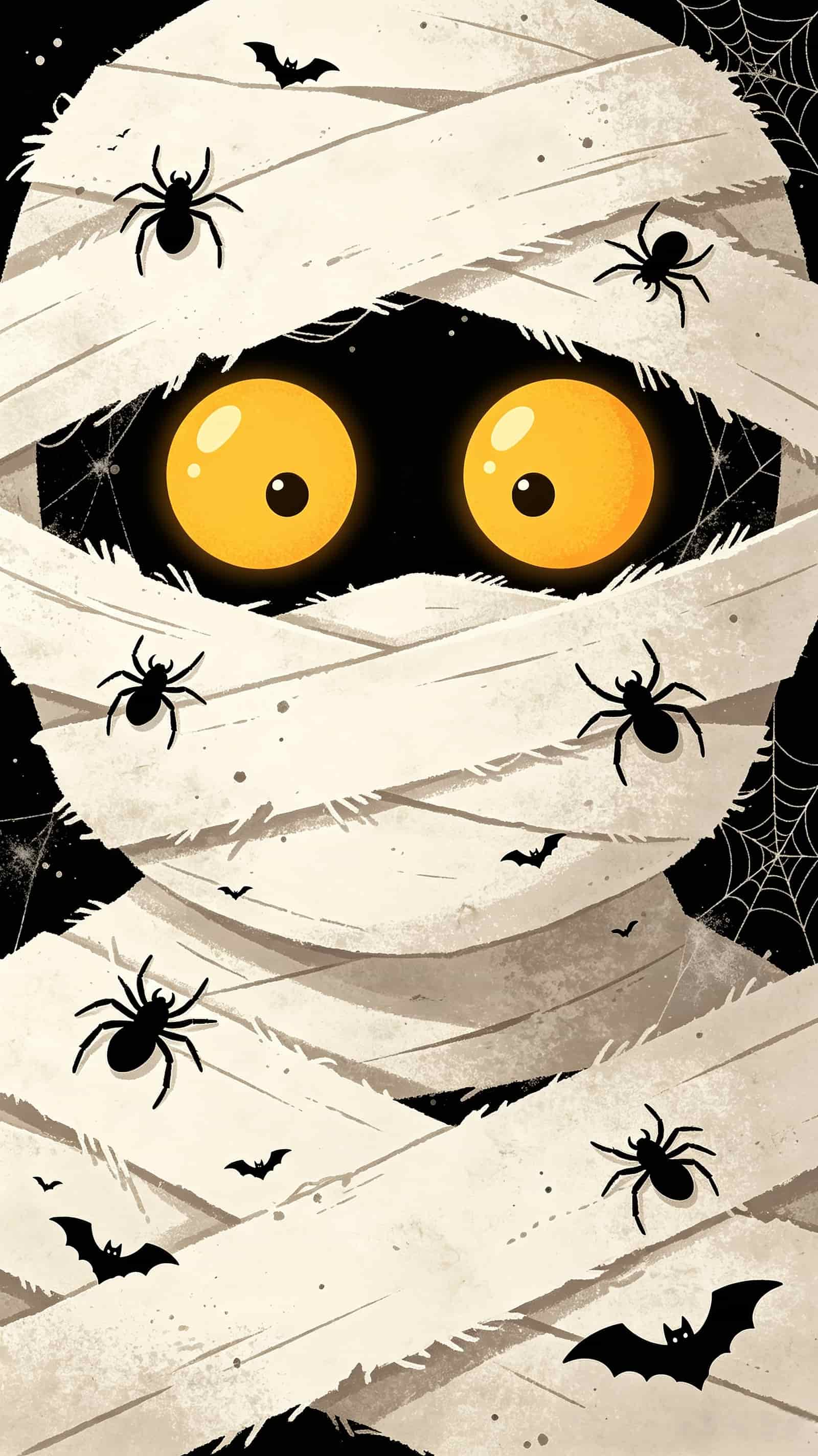 Mummy Tomb Door Wide Eyed Mummy Scary Door Banner CSH68-50