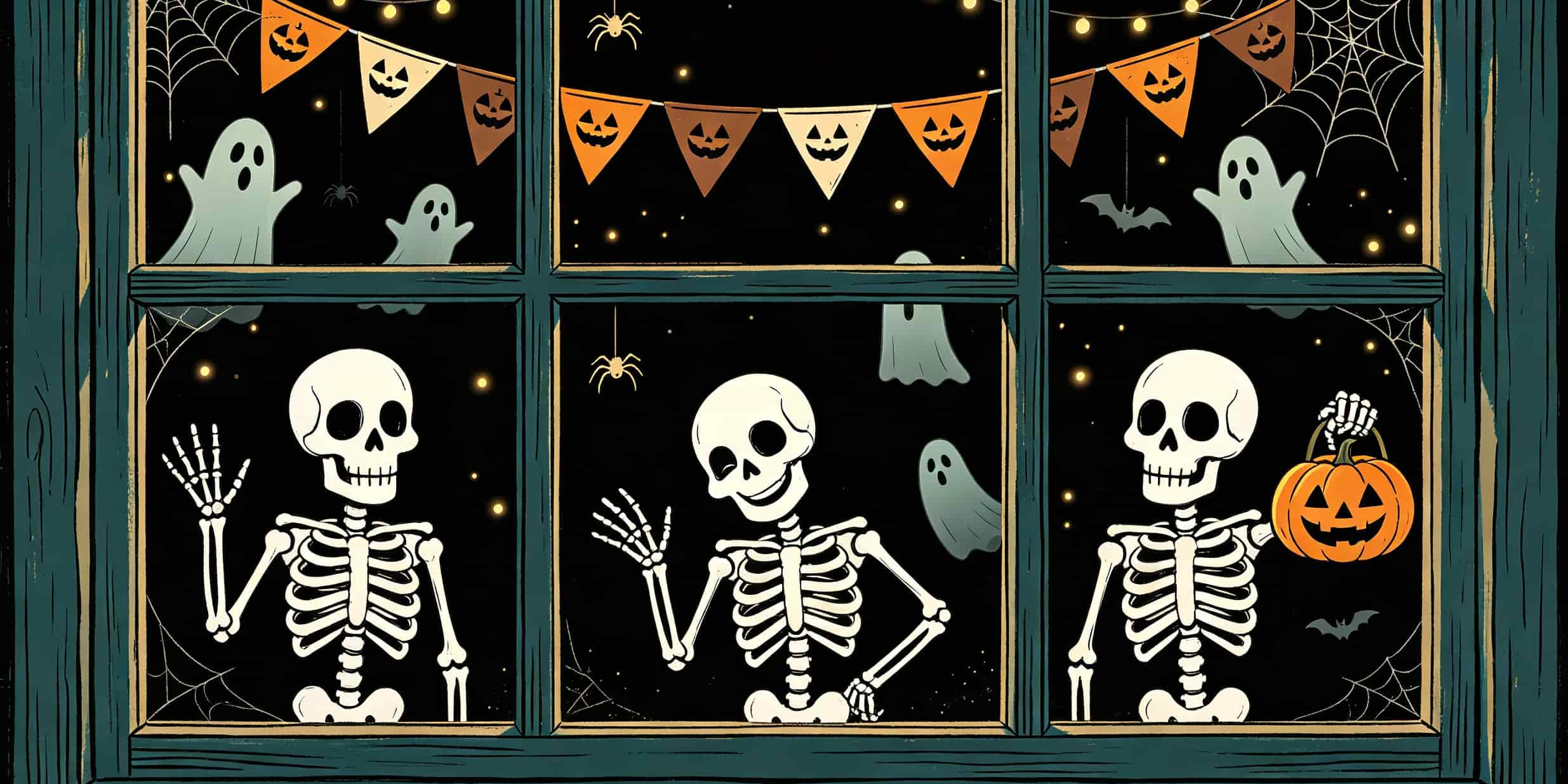 Skeleton Halloween Garage Door Cover Skull Ghost Pumpkin Window Halloween Garage Door Cover CSH68-7-2 car
