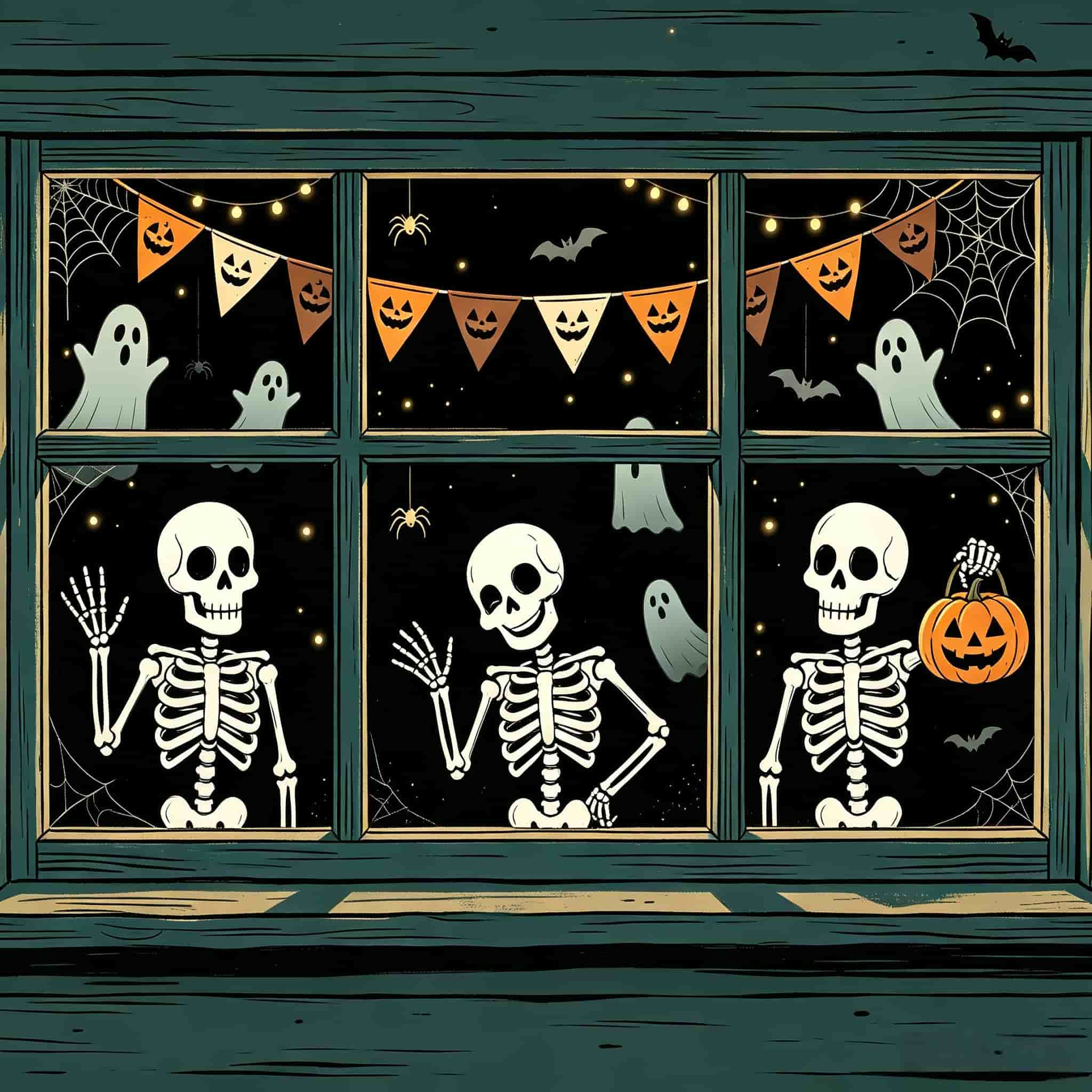 Skeleton Halloween Garage Door Cover Skull Ghost Pumpkin Window Halloween Garage Door Cover CSH68-7-1 car