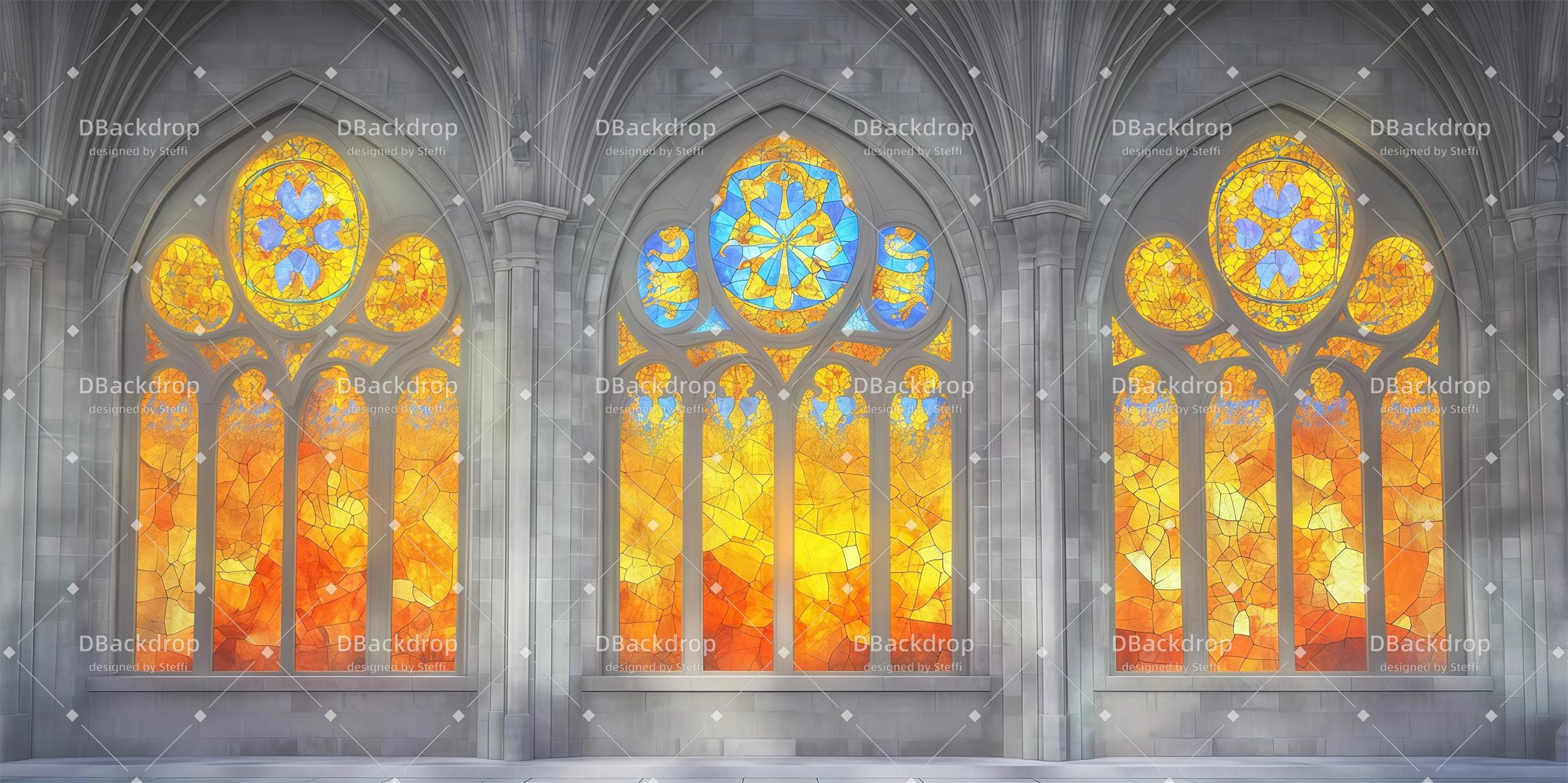 School Dance Backdrop Church Windows School Dance Backdrop CSH59-T78
