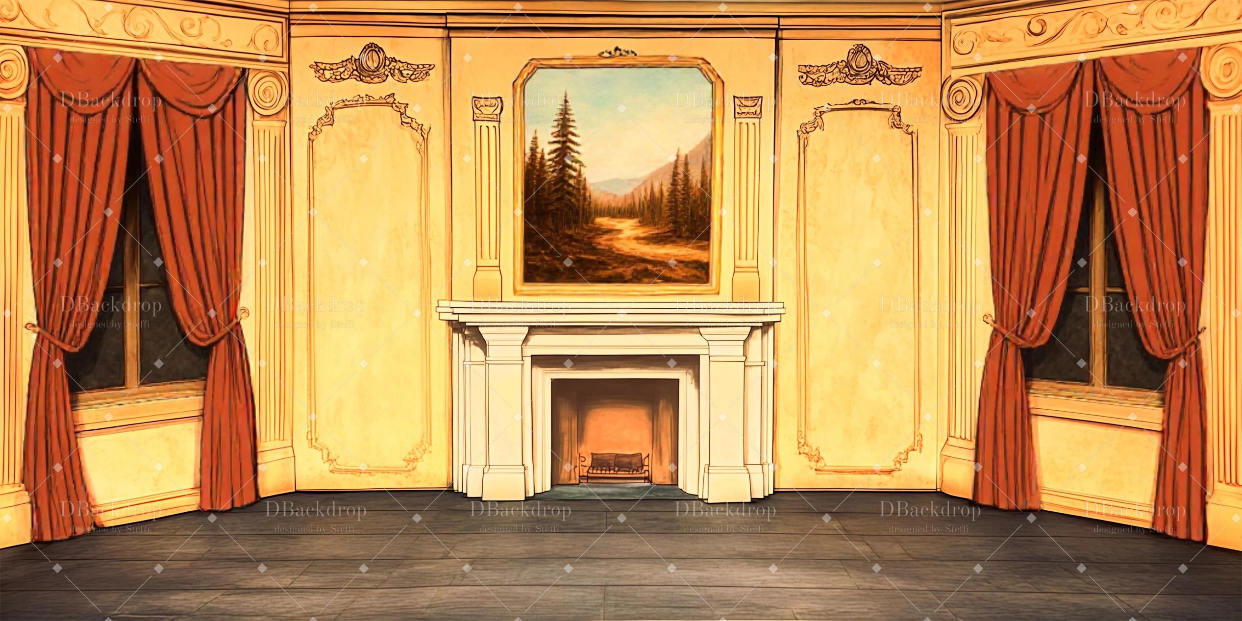 Stage Backdrop Ideas Classical Drawing Room Stage Backdrops for Sale C