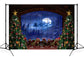 Christmas Tree Window Gifts Photography Backdrop  D822