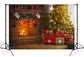 Stove Socks Christmas Tree Photo Booth Backdrop DBD-19216