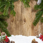 Snow Wood Floor Christmas Photography Backdrops DBD-19319