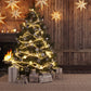 Christmas Tree Lights Wood Wall Photo Booth Backdrop DBD-19321