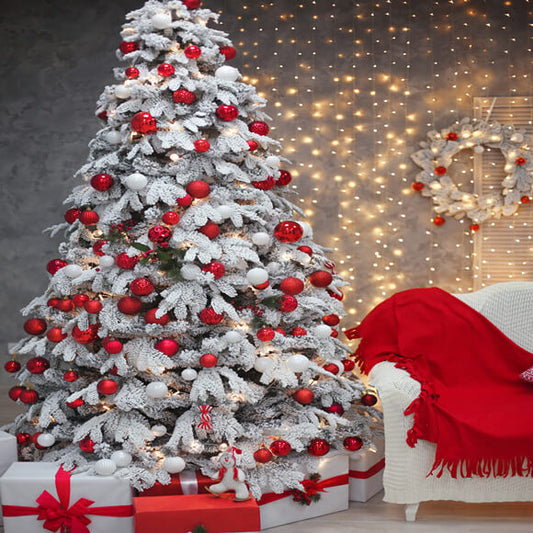 Christmas Tree Decoration Gift Sofa Photography Backdrop DBD-19328