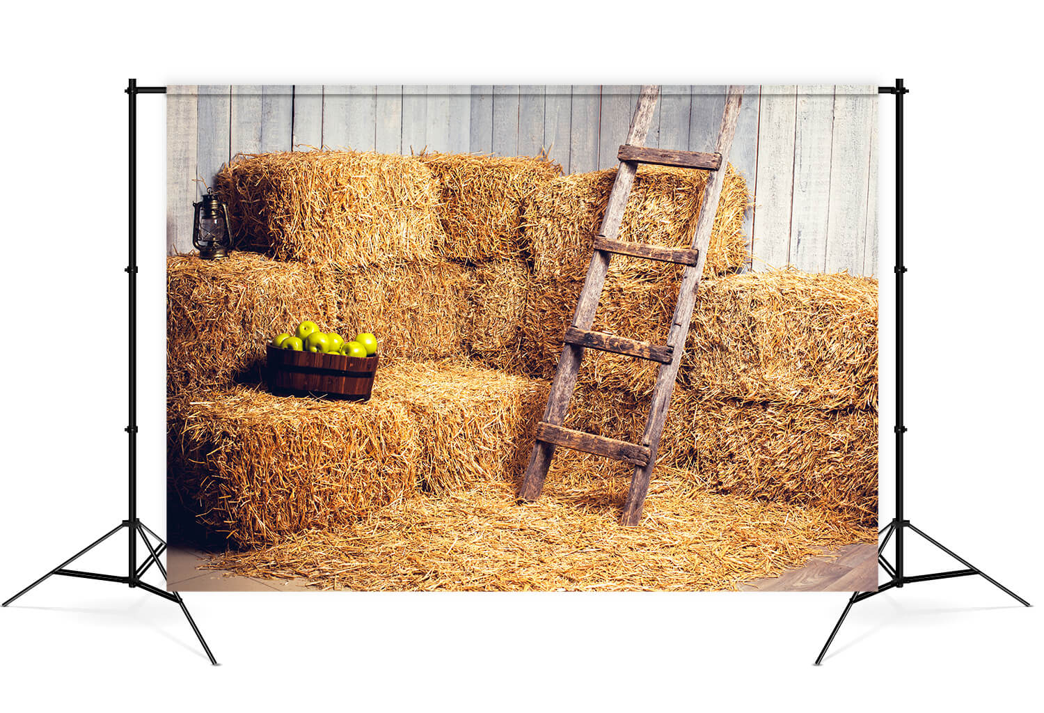 Western Barn Straw Farm Hay Photography Backdrop DBD-19355 – Dbackdrop