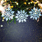 Beautiful Snowflake Dark Christmas Backdrops DBD-19383