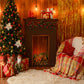Christmas Sofa Gift Fireplace Photography Backdrops DBD-H19192