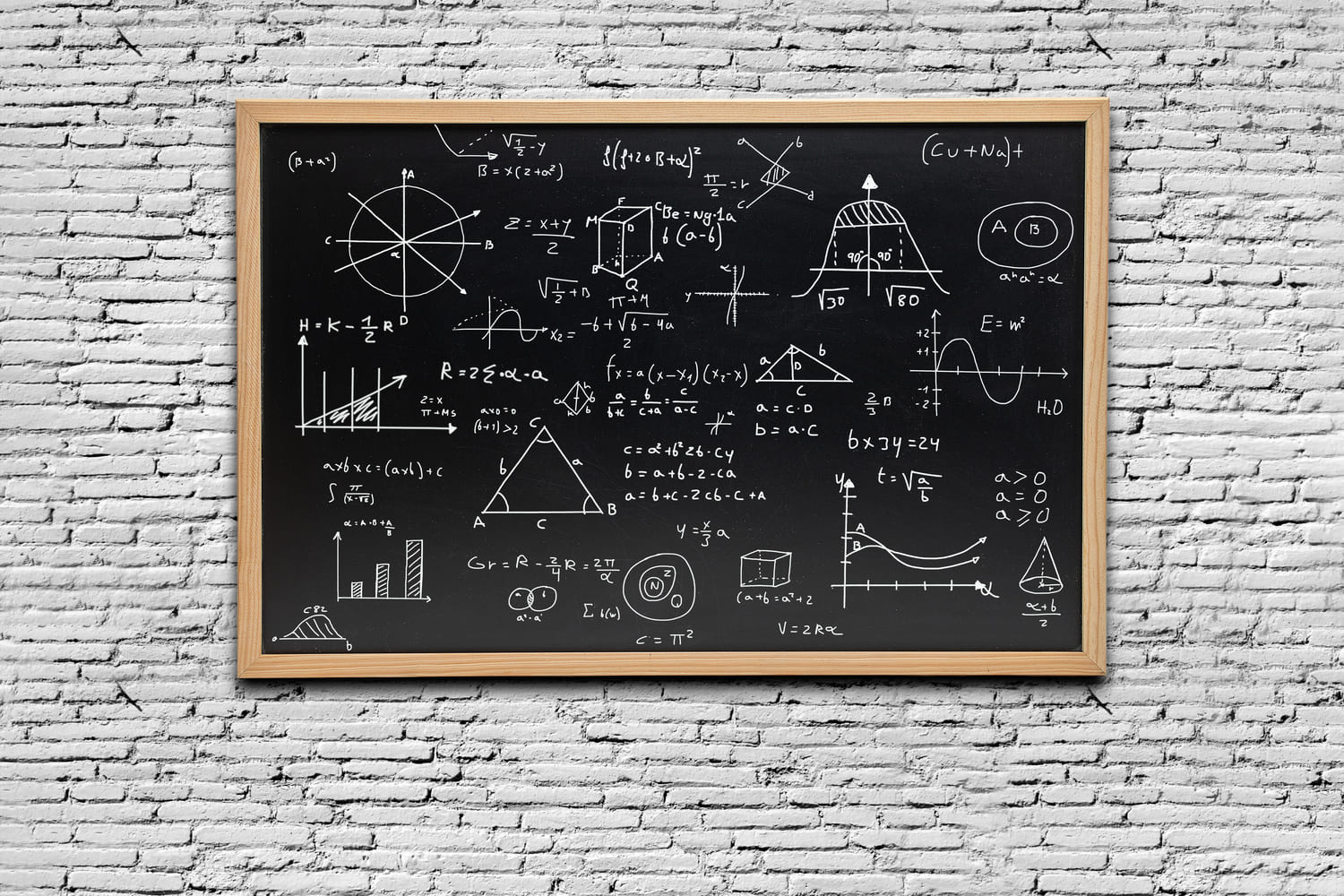 Math Blackboard Background