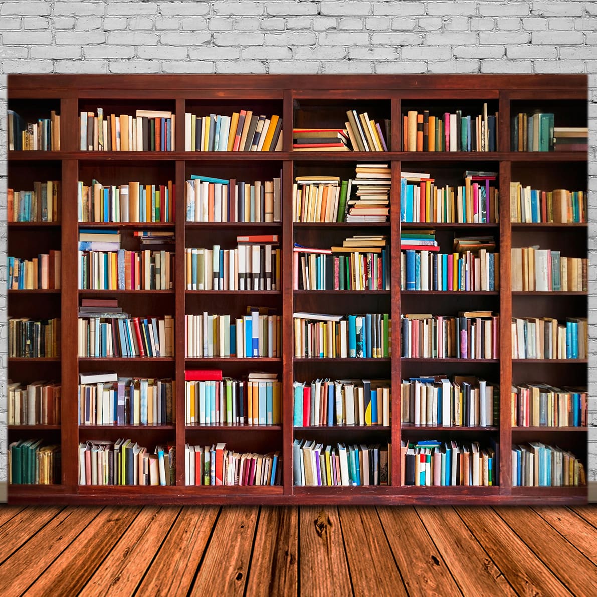 Back to School Old Wooden Bookshelf Backdrop DBD7-42 – Dbackdrop