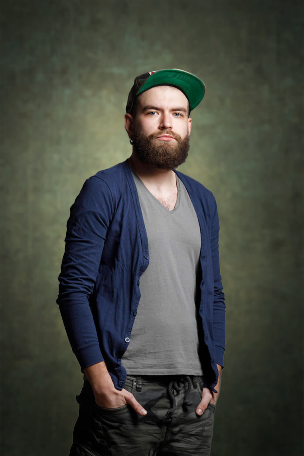 Backdrop Abstract Dark Green Texture Background for Photo Shoot DHP-59