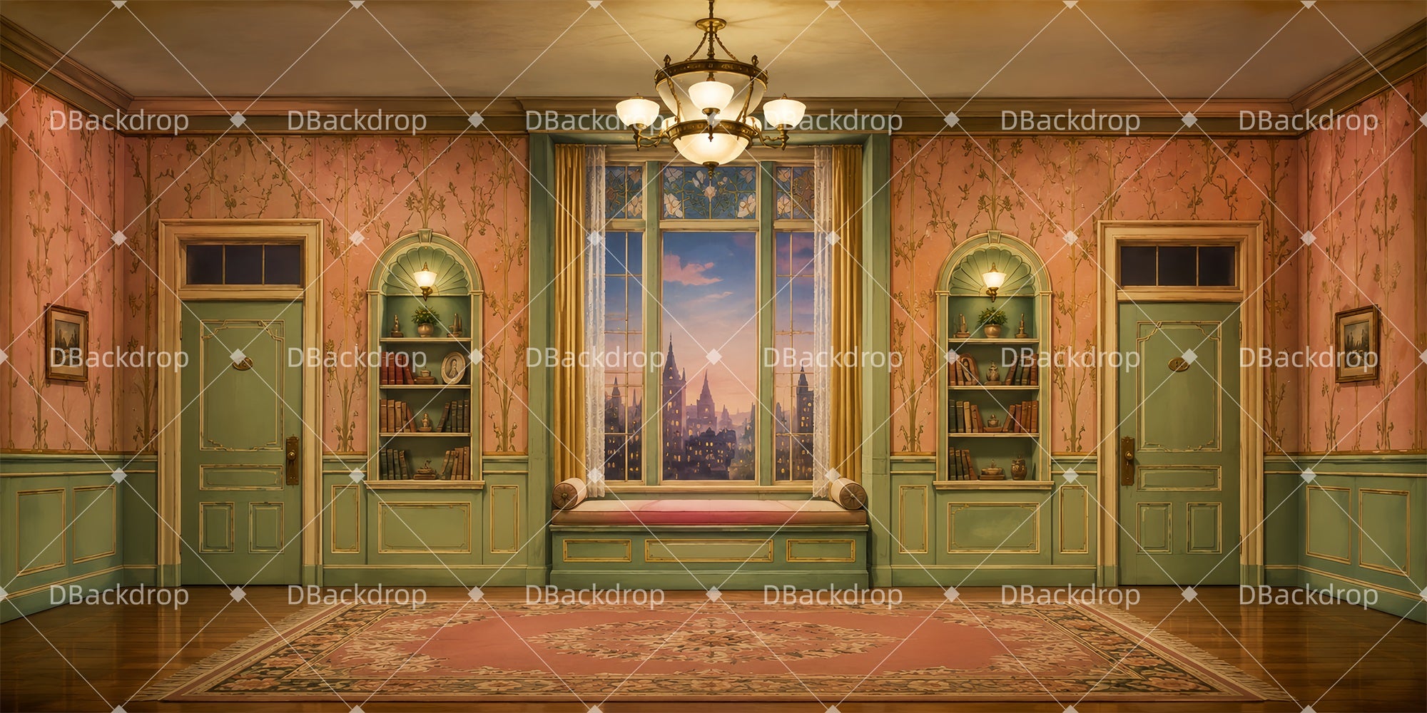 Theater Backdrop Rooms and Hallway Stage Backdrops For Sale DLS65-T13