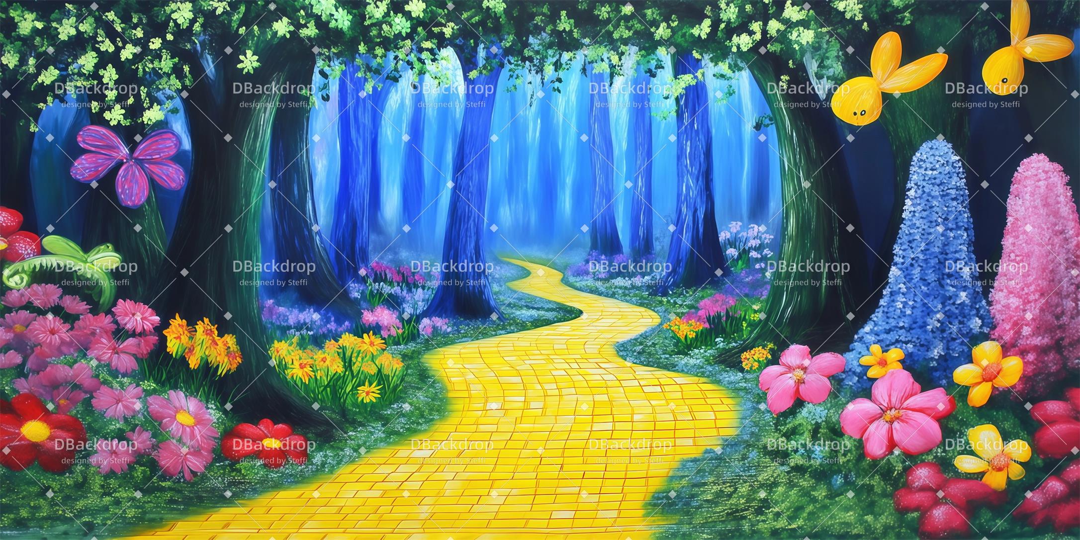 Stage Background Deviantart Dance Backdrop Enchanted Forest Forest Stage Backdrop CSH59-T93