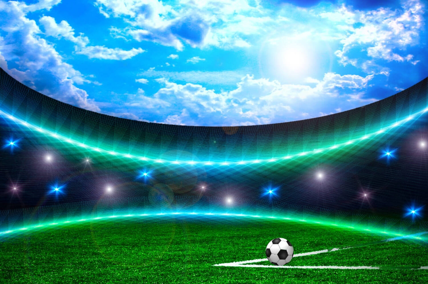 Soccer Field Sport Phoptography Backdrops  G-377