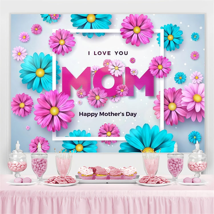 Mother's Day Backdrop Vibrant Daisy Festive Customized Backdrop GQ3-204