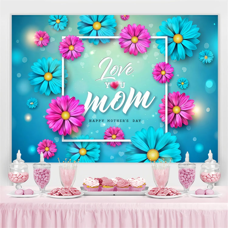 Backdrops For Mother's Day Festive Daisy Romantic Custom Backdrop GQ3-205