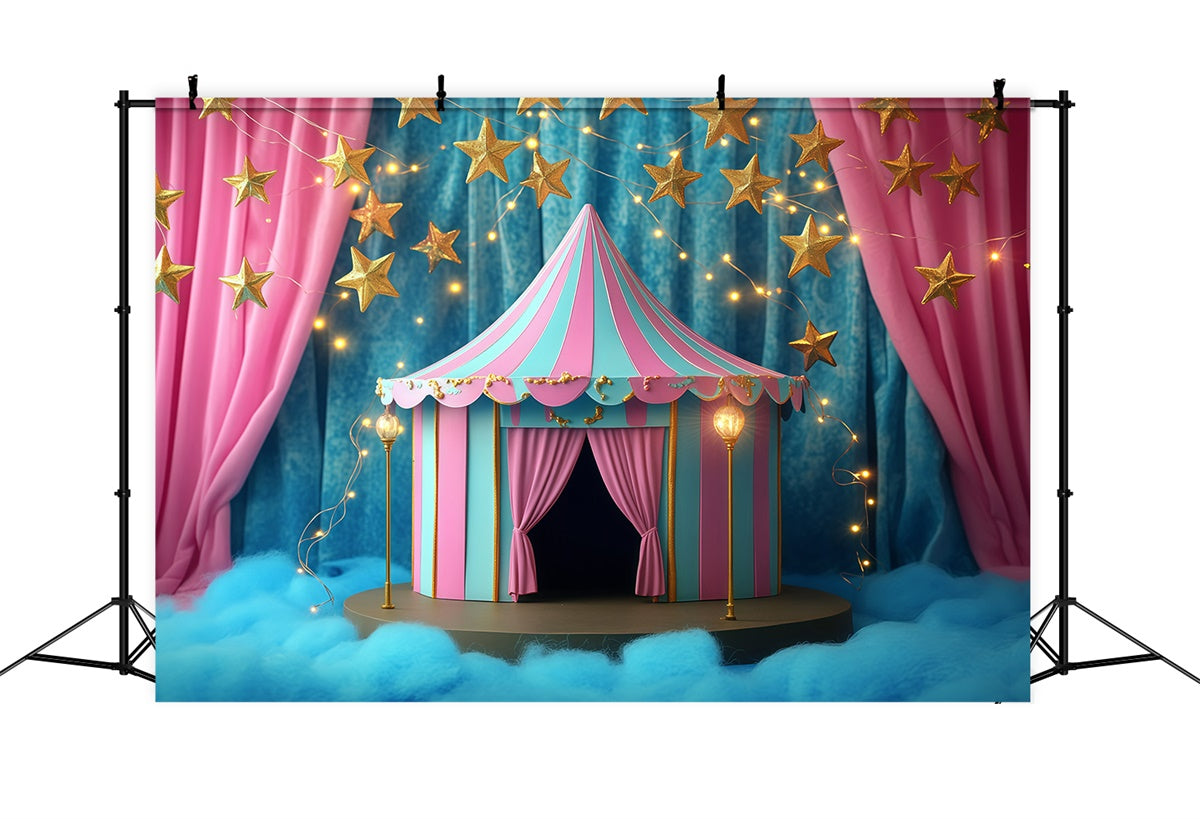 Carnival Tent Backdrop Dreamy Circus Night Show Backdrop GQ5-106