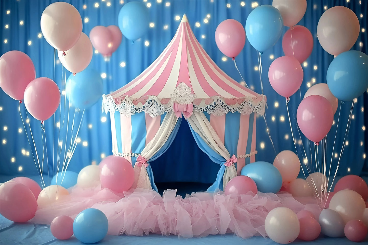 Carnival Backdrops Elegant Circus Tent Balloon Backdrop GQ5-126