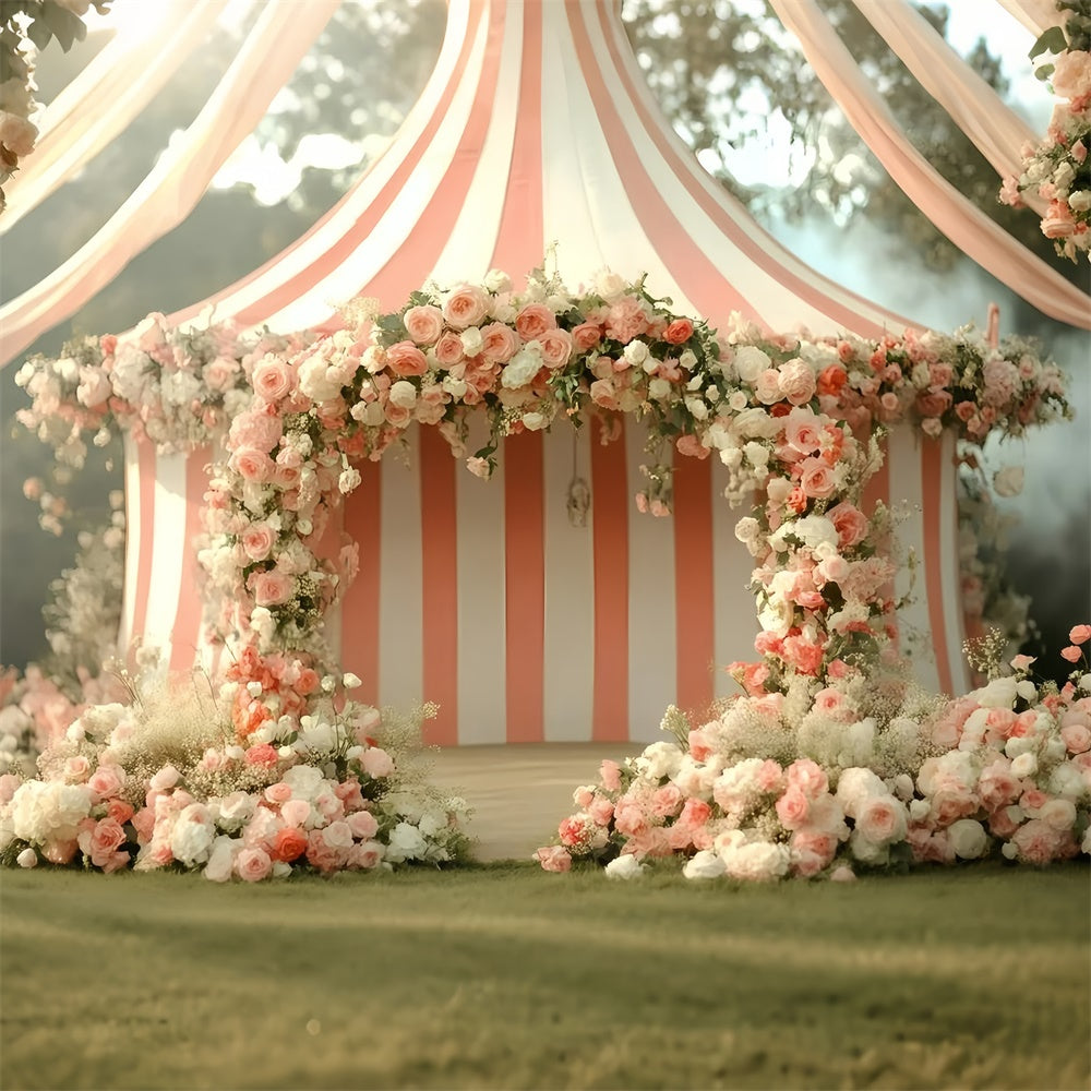 Carnival Photo Backdrop Romantic Rose Arch Tent Backdrop GQ5-134