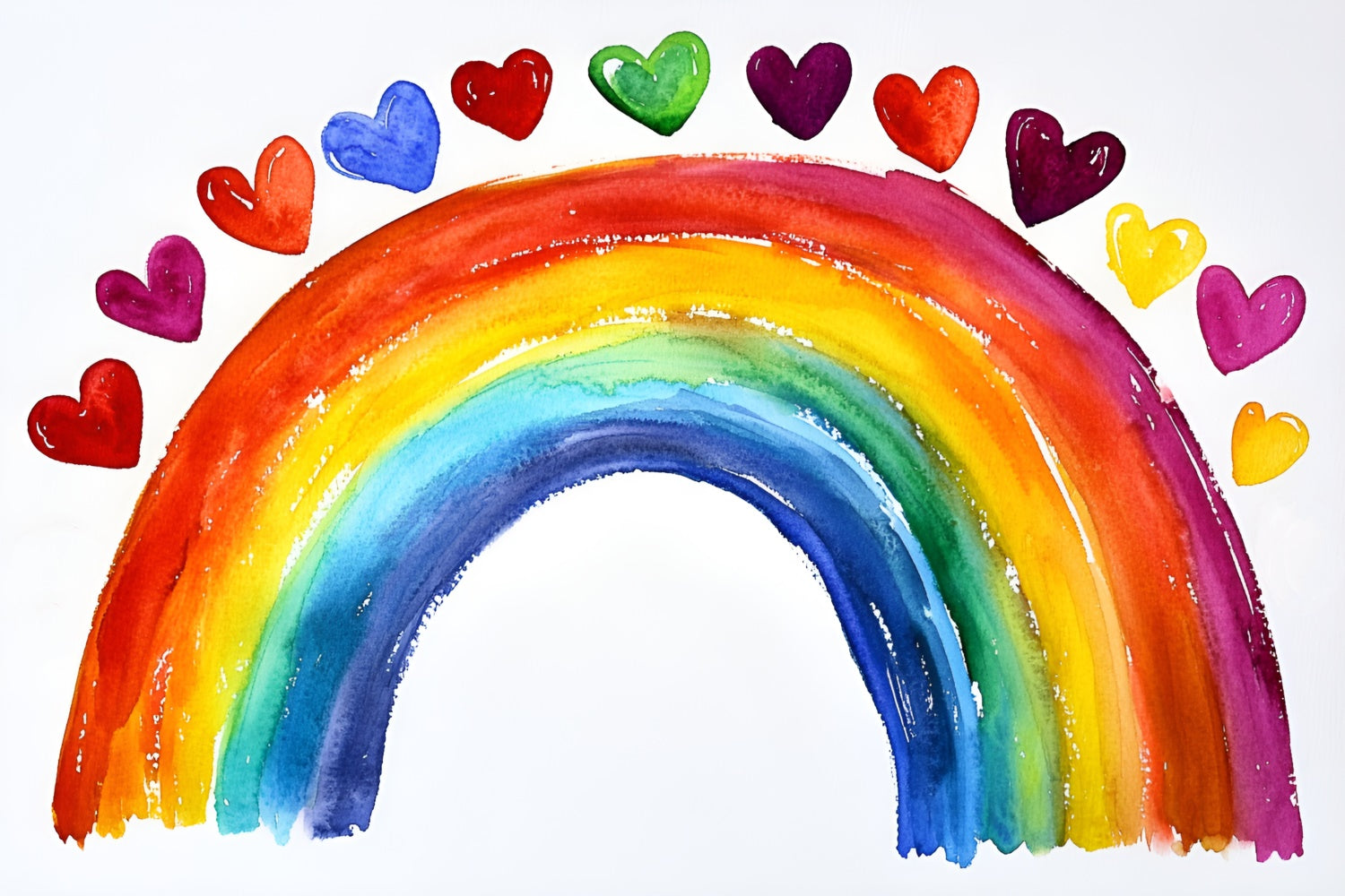 Rainbow Backdrop Rainbow Heart Magic Children Backdrops GQ5-143