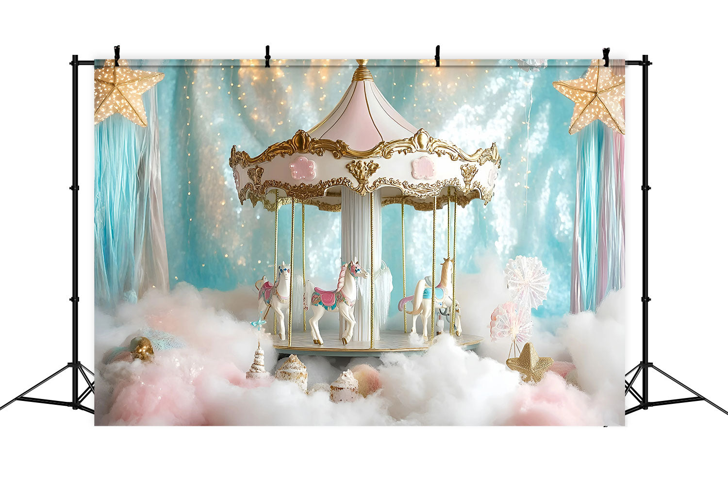 Newborn Backdrops Fairytale Carousel Dreams Backdrop GQ5-149
