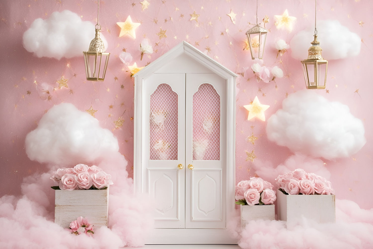Newborn Photoshoot Backdrop Rose Cloud Wonderland Backdrop GQ5-152