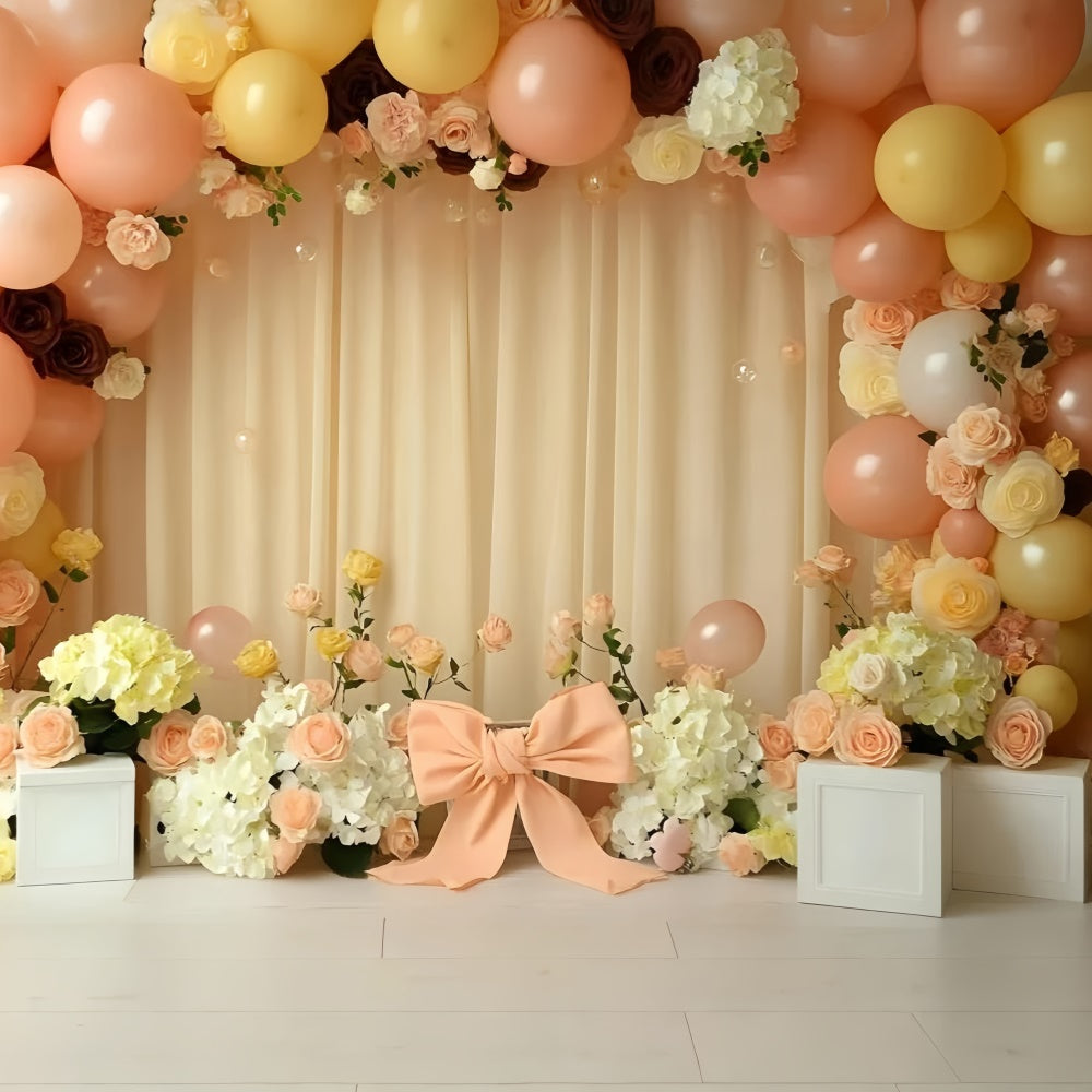 Newborn Photography Backdrops Pastel Flower Arch Backdrop GQ5-155
