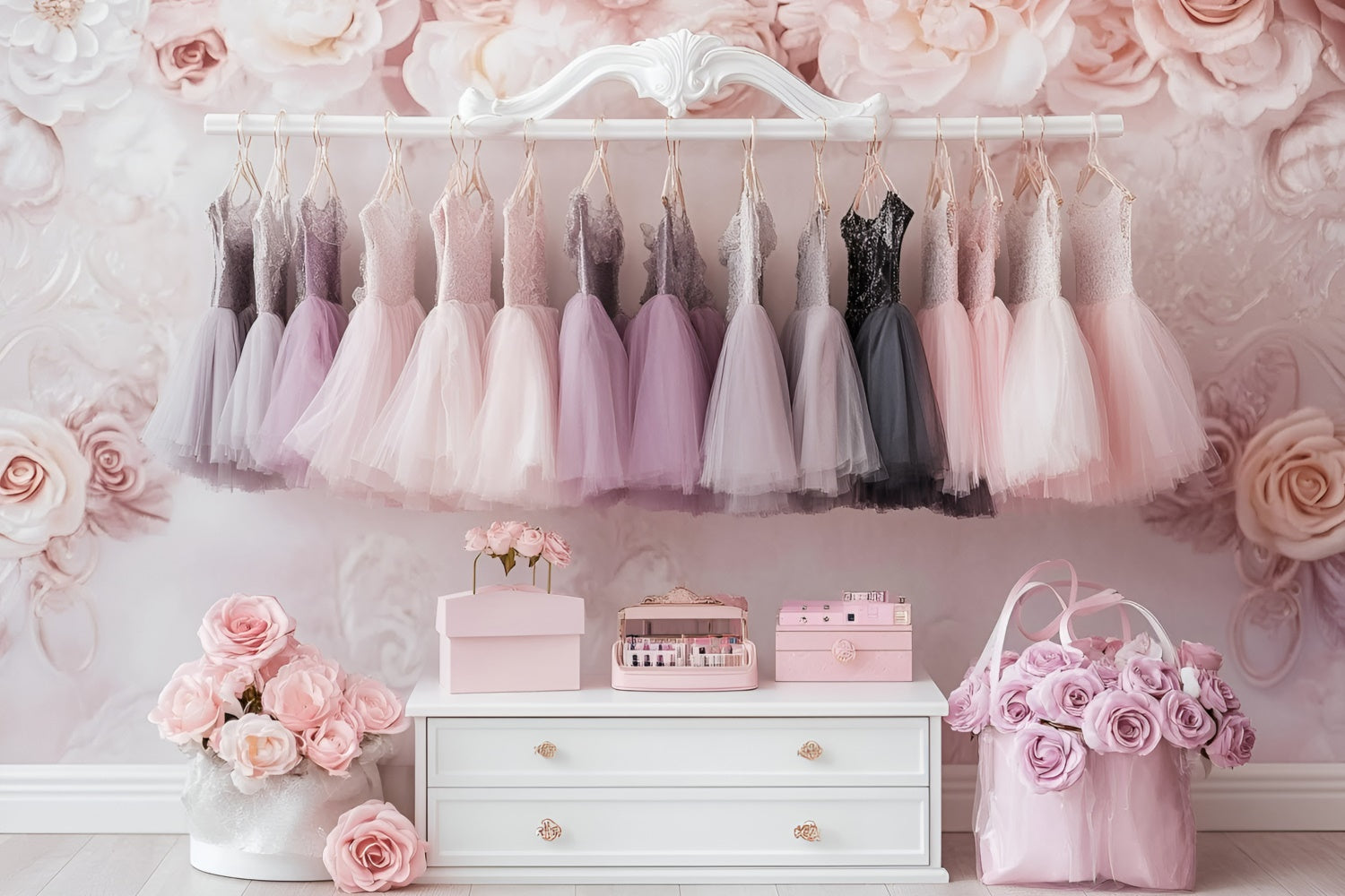 Photography Backdrops For Kids Ballet Closet Dreams Backdrop GQ5-168