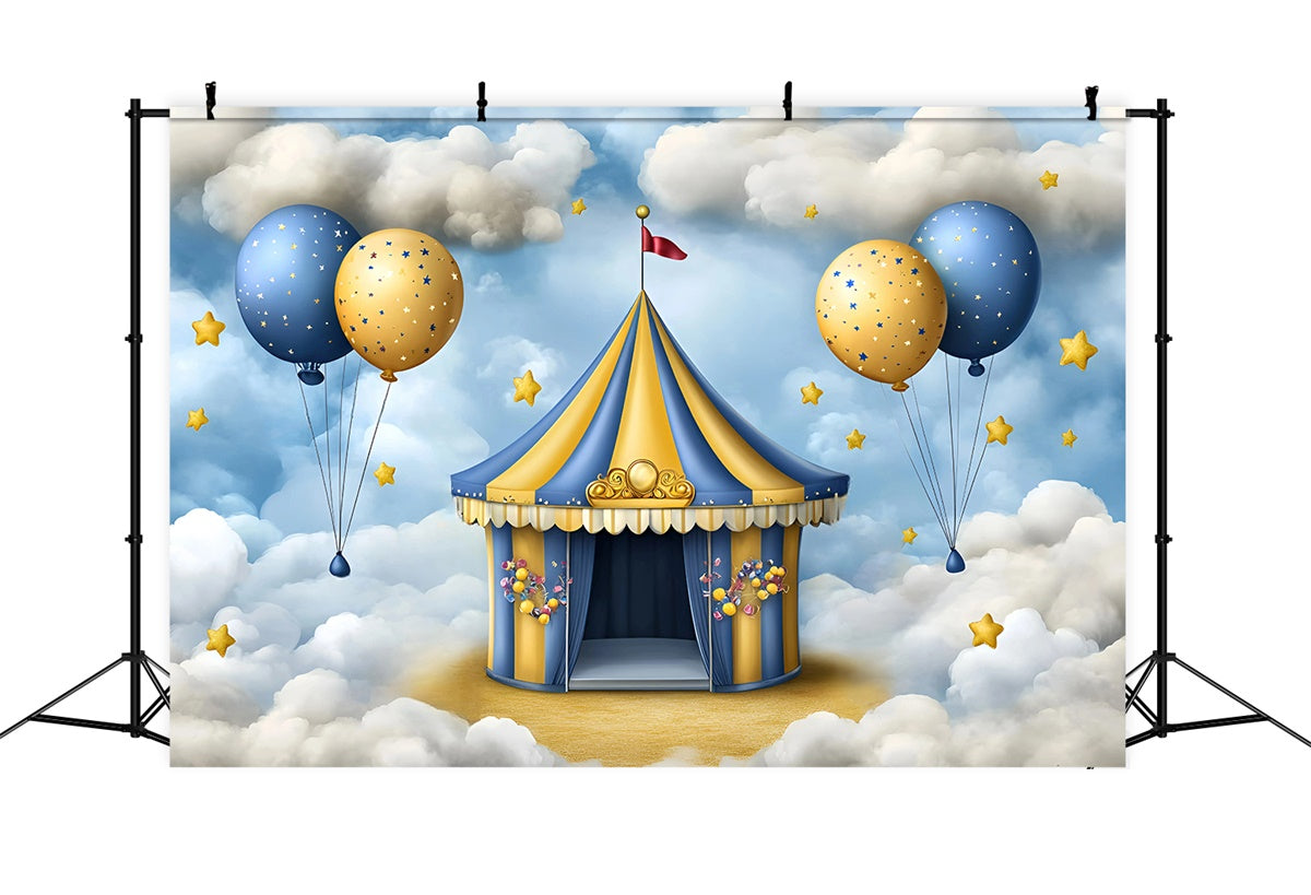 Circus Backdrop Starry Circus Dreamland Kids Photo Backdrop GQ5-177