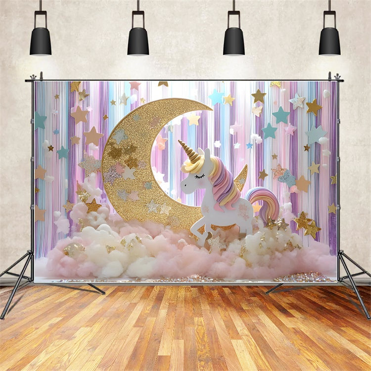Stars Backdrop Stars Unicorn Fantasy Newborn Photo Backdrop GQ5-195