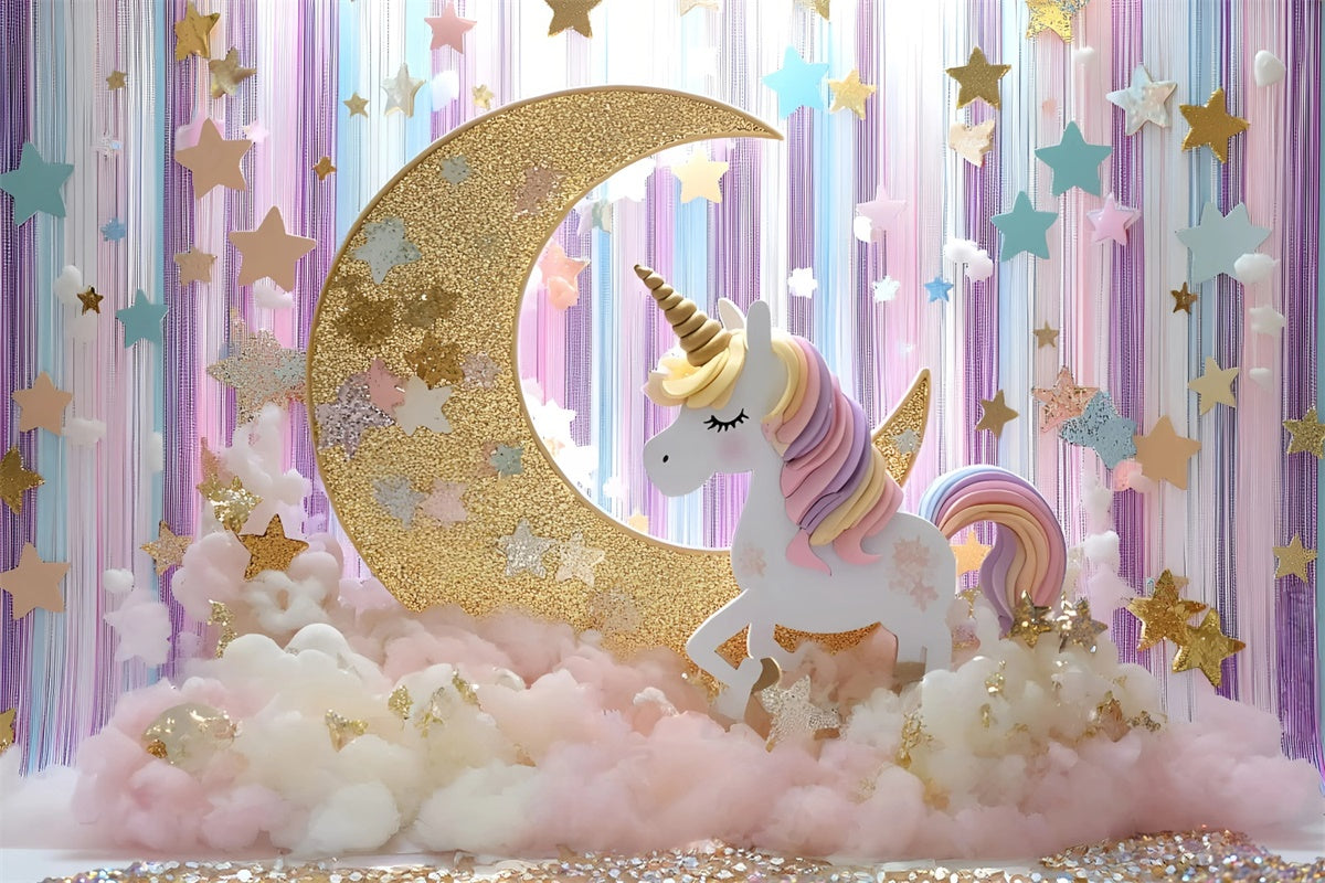 Stars Backdrop Stars Unicorn Fantasy Newborn Photo Backdrop GQ5-195