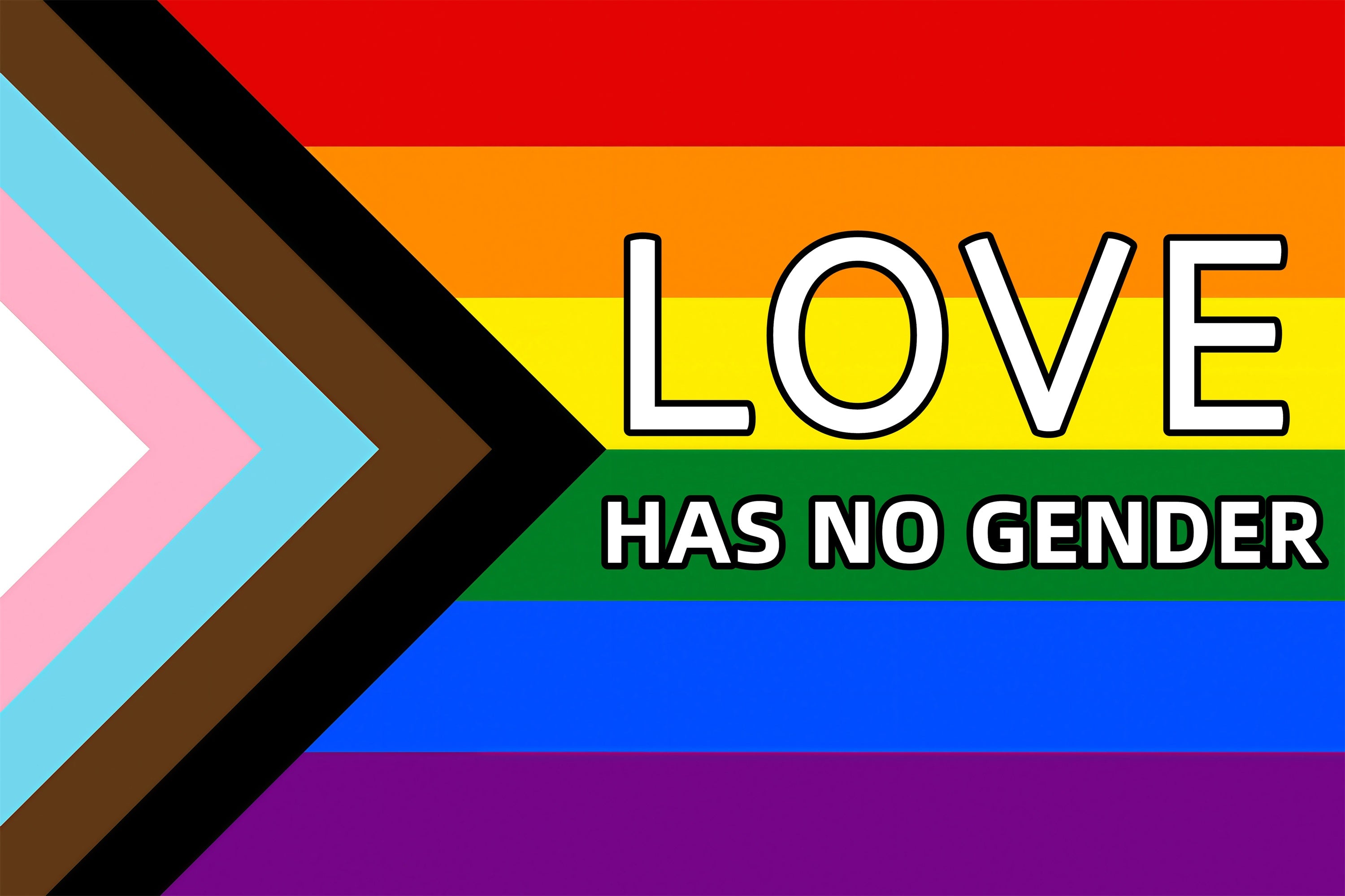 Gay Pride Backdrop Progress Pride Message Backdrop GQ5-210
