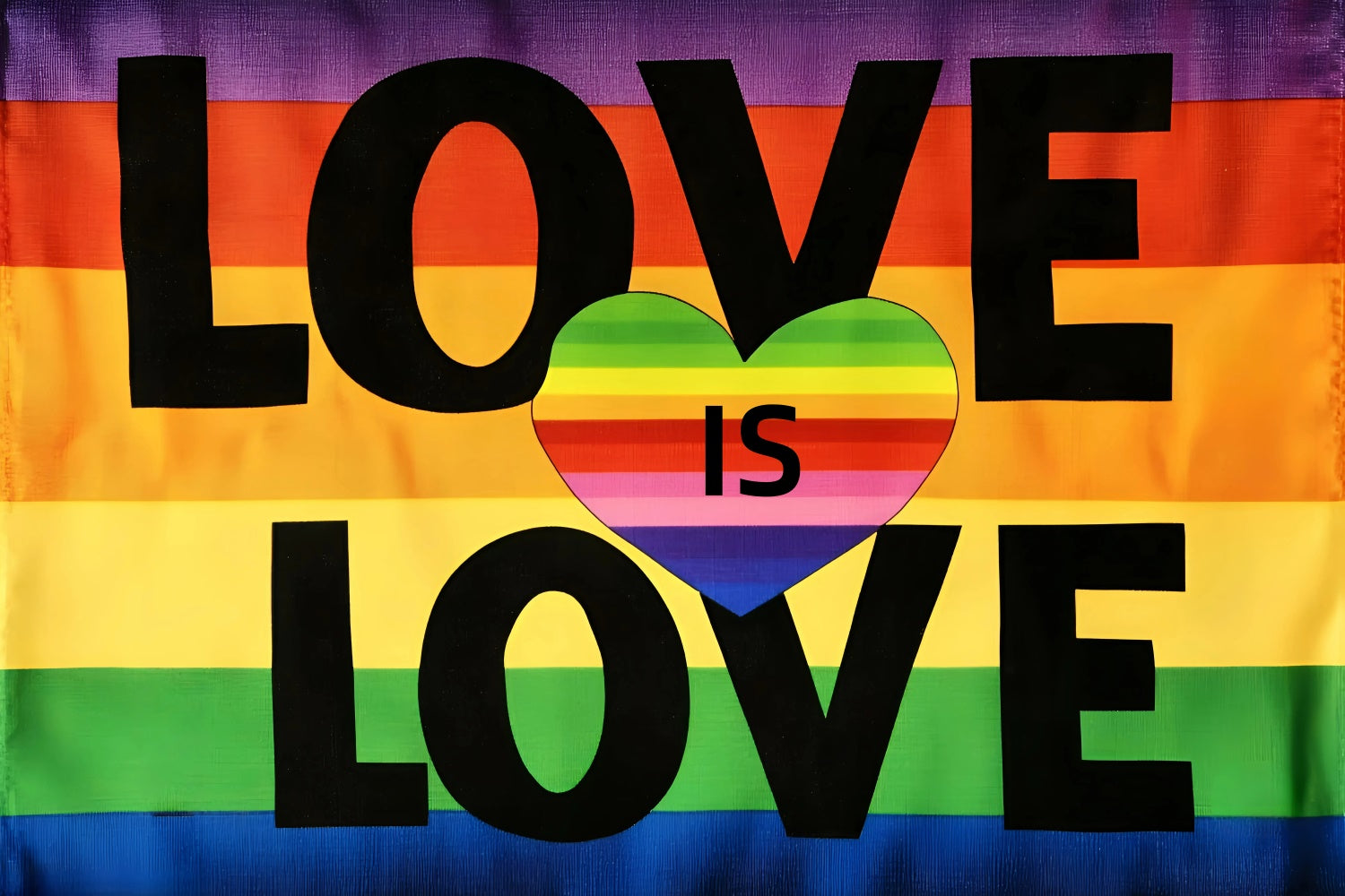 Pride Photo Backdrop Rainbow Heart Flag Backdrop GQ5-217