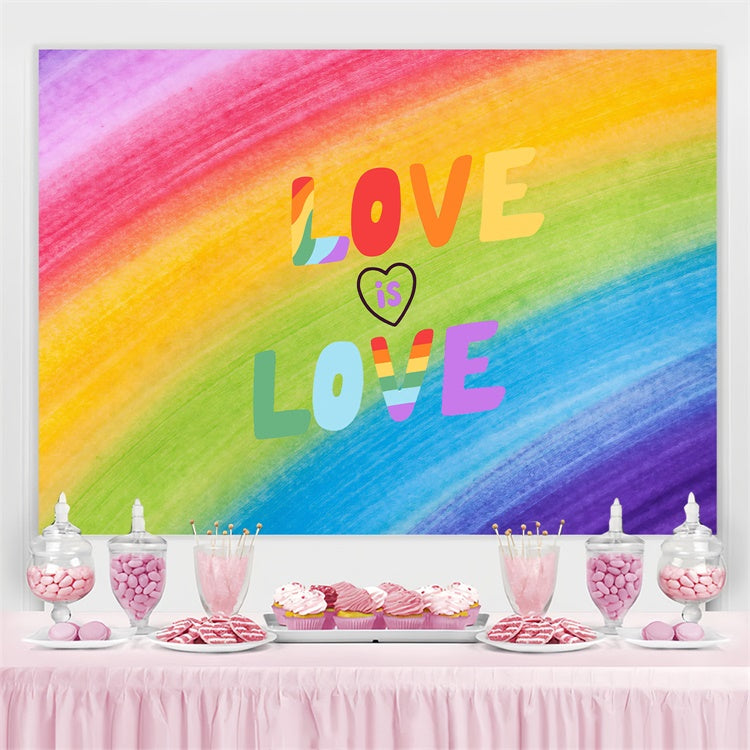 Pride Photo Backdrop Watercolor Pride Love Backdrop GQ5-232