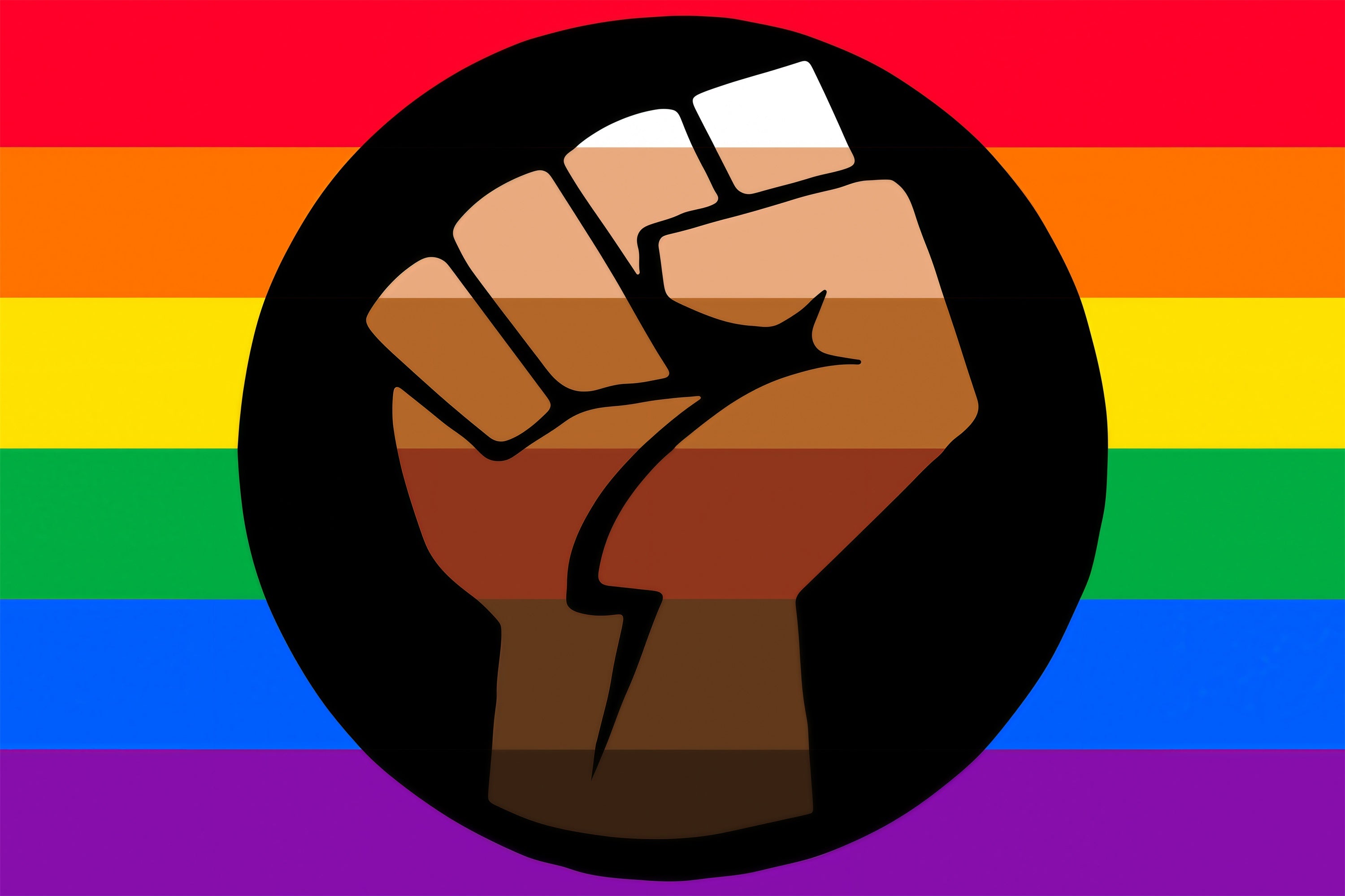 Pride Photo Backdrop Colorful Strength Unity Backdrop GQ5-235