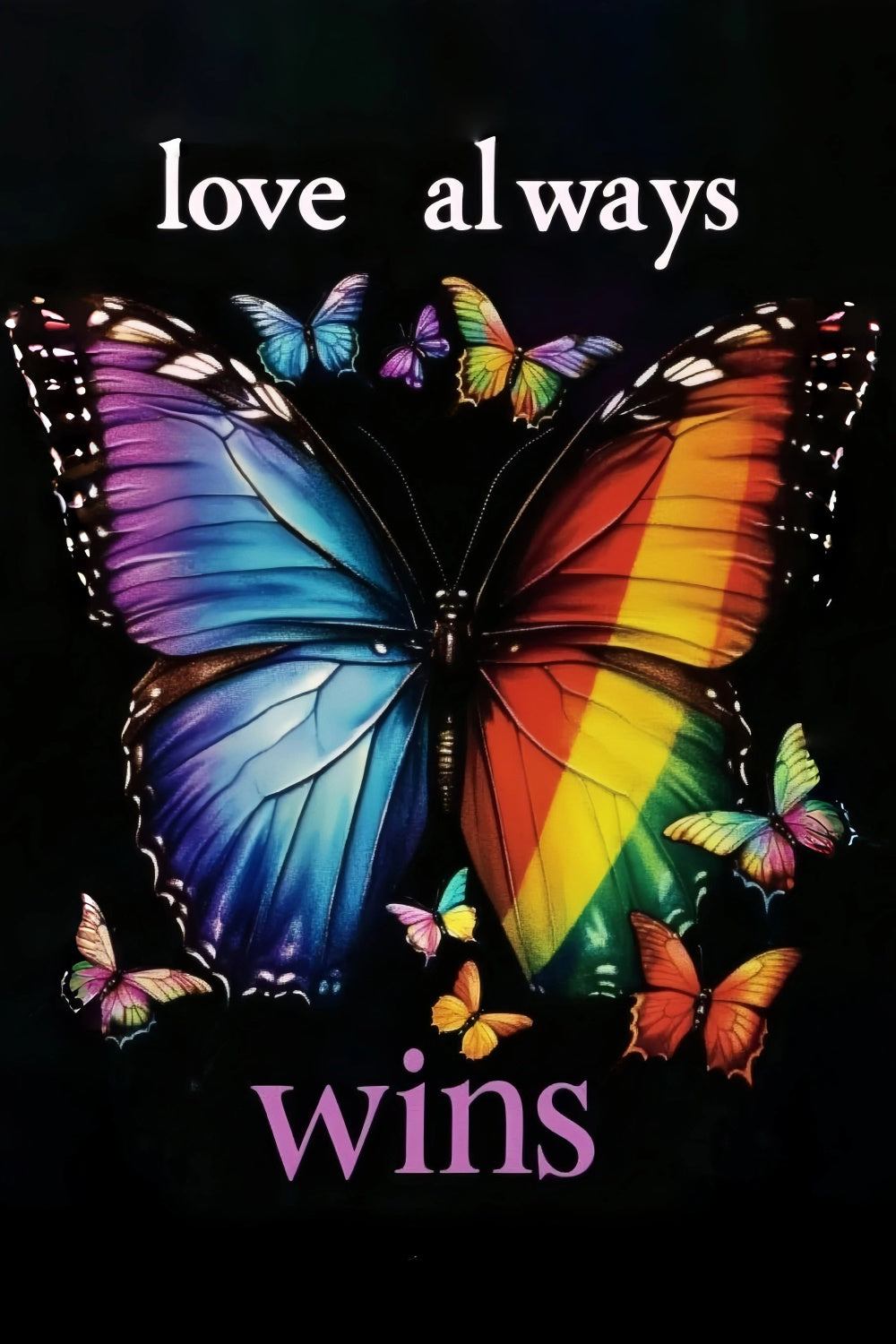 Pride Photo Backdrop Butterfly Power Pride Backdrop GQ5-239