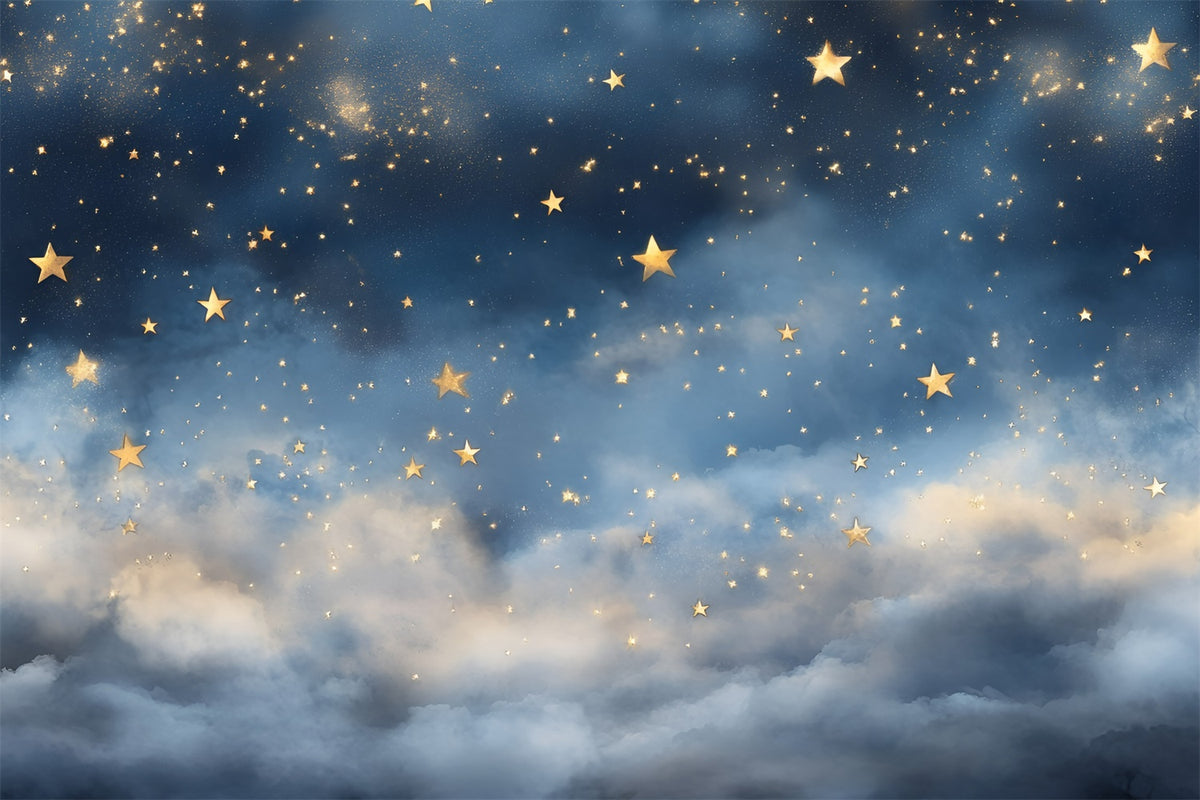 Starry Sky Backdrop Glowing Stars Dreamy Sky Backdrop GQ5-57