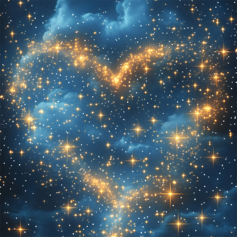 Stars Backdrop Romantic Star Heart Galaxy Backdrop GQ5-65