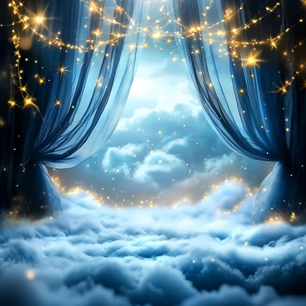 Starry Sky Backdrop Drapes Star Cloud Fantasy Backdrop GQ5-66