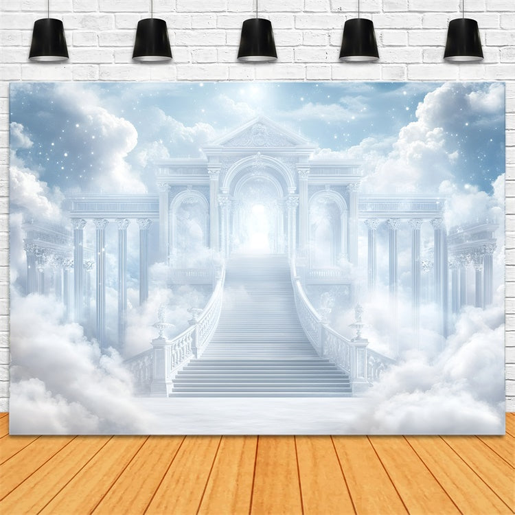 Cloudy Sky Backdrop Celestial Gate Dream Cloud Backdrop GQ57-112