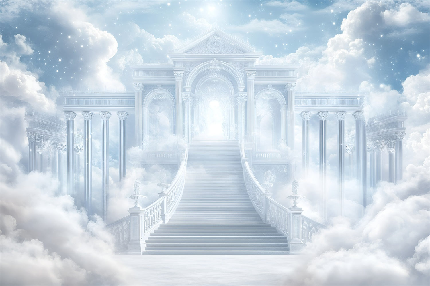 Cloudy Sky Backdrop Celestial Gate Dream Cloud Backdrop GQ57-112