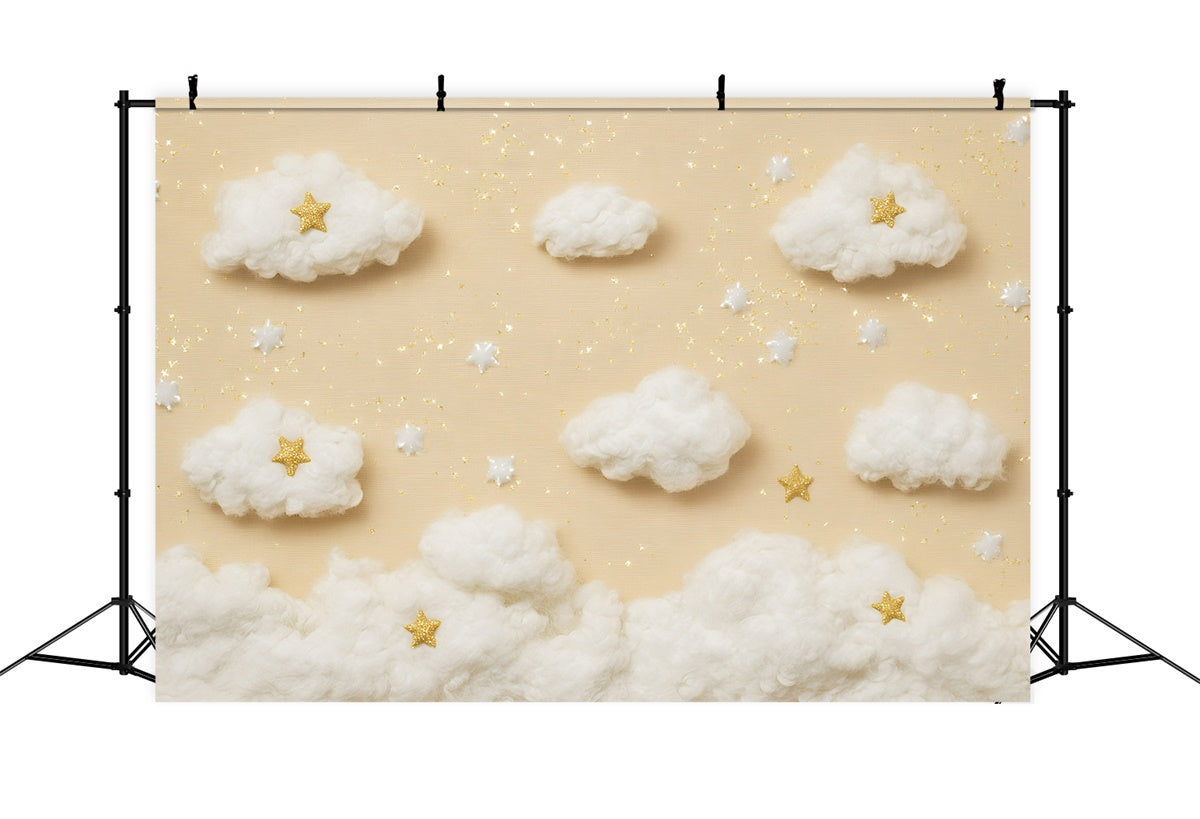 Clouds Photo Backdrop Sweet Star Cloud Backdrop GQ57-123